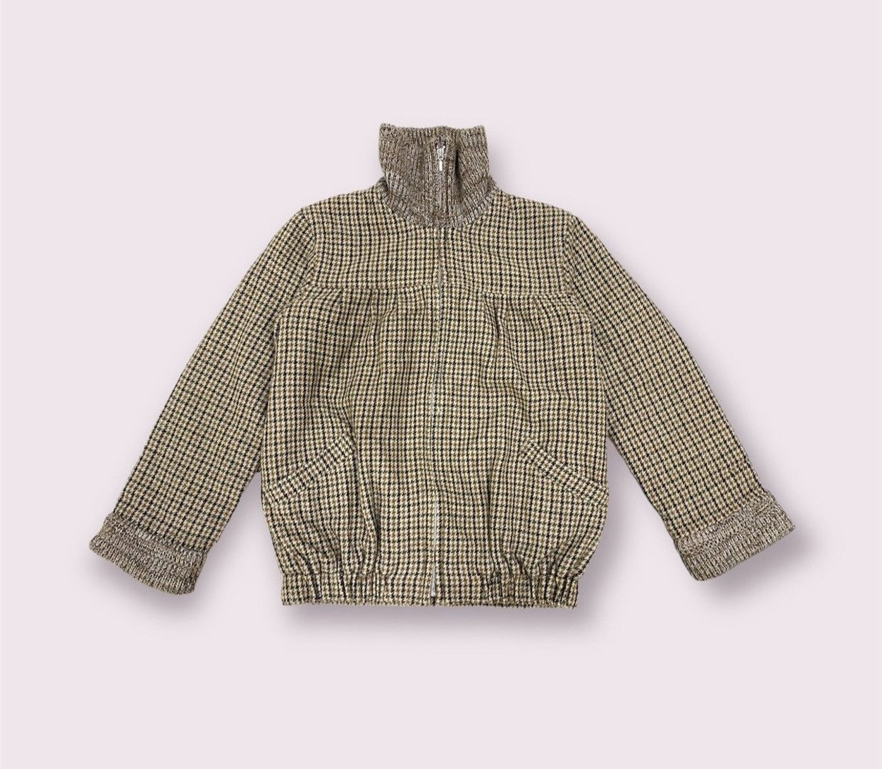 Vintage Vintage turtle neck givenchy wool boomber jacket Size US S / EU 44-46 / 1 - 1 Thumbnail