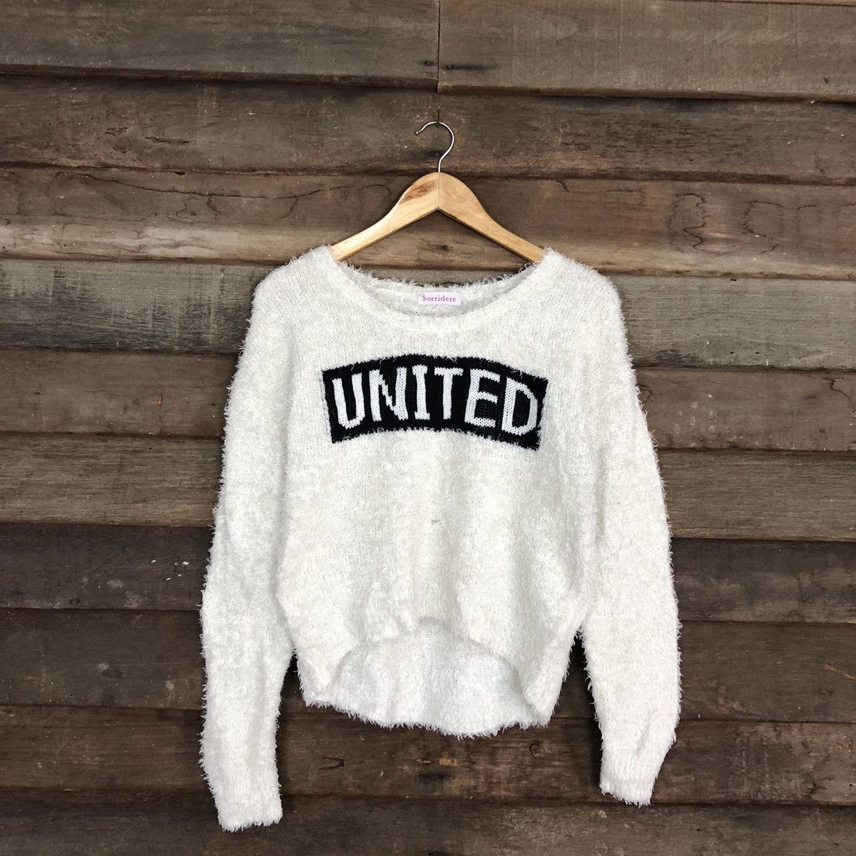 Homespun Knitwear × Japanese Brand Sorridere White Mohair Shag Shaggy Knitwear #0526 Size M / US 6-8 / IT 42-44 - 1 Thumbnail