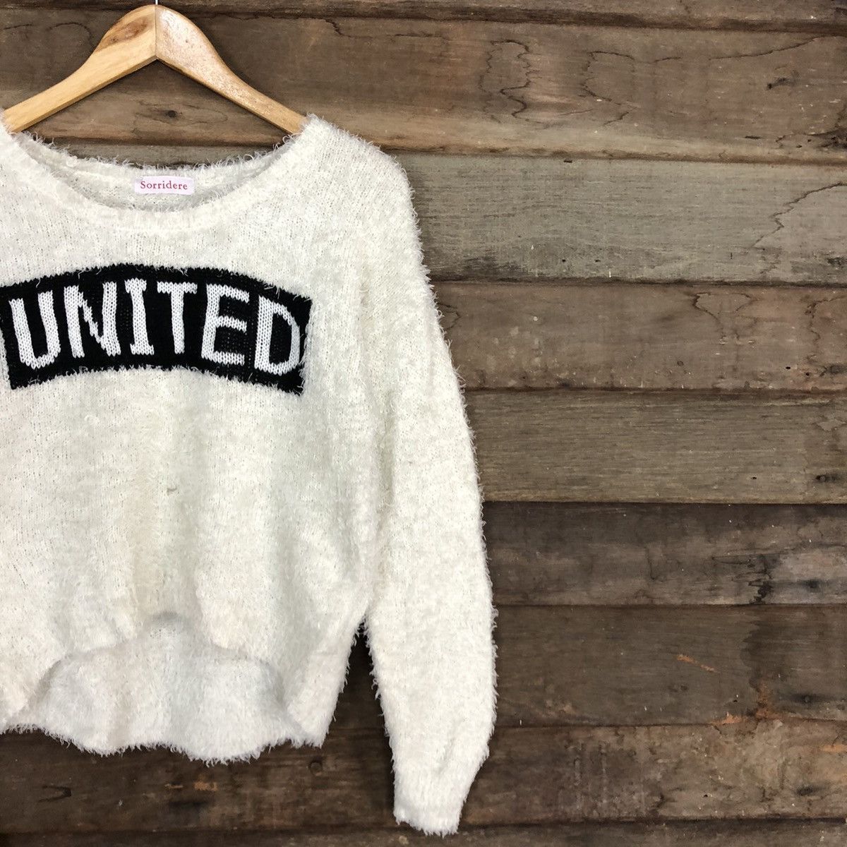 Homespun Knitwear × Japanese Brand Sorridere White Mohair Shag Shaggy Knitwear #0526 Size M / US 6-8 / IT 42-44 - 5 Thumbnail