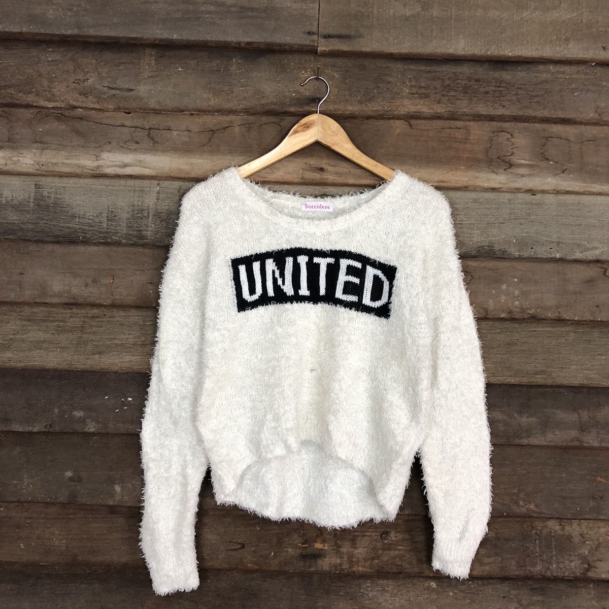 Homespun Knitwear × Japanese Brand Sorridere White Mohair Shag Shaggy Knitwear #0526 Size M / US 6-8 / IT 42-44 - 3 Thumbnail