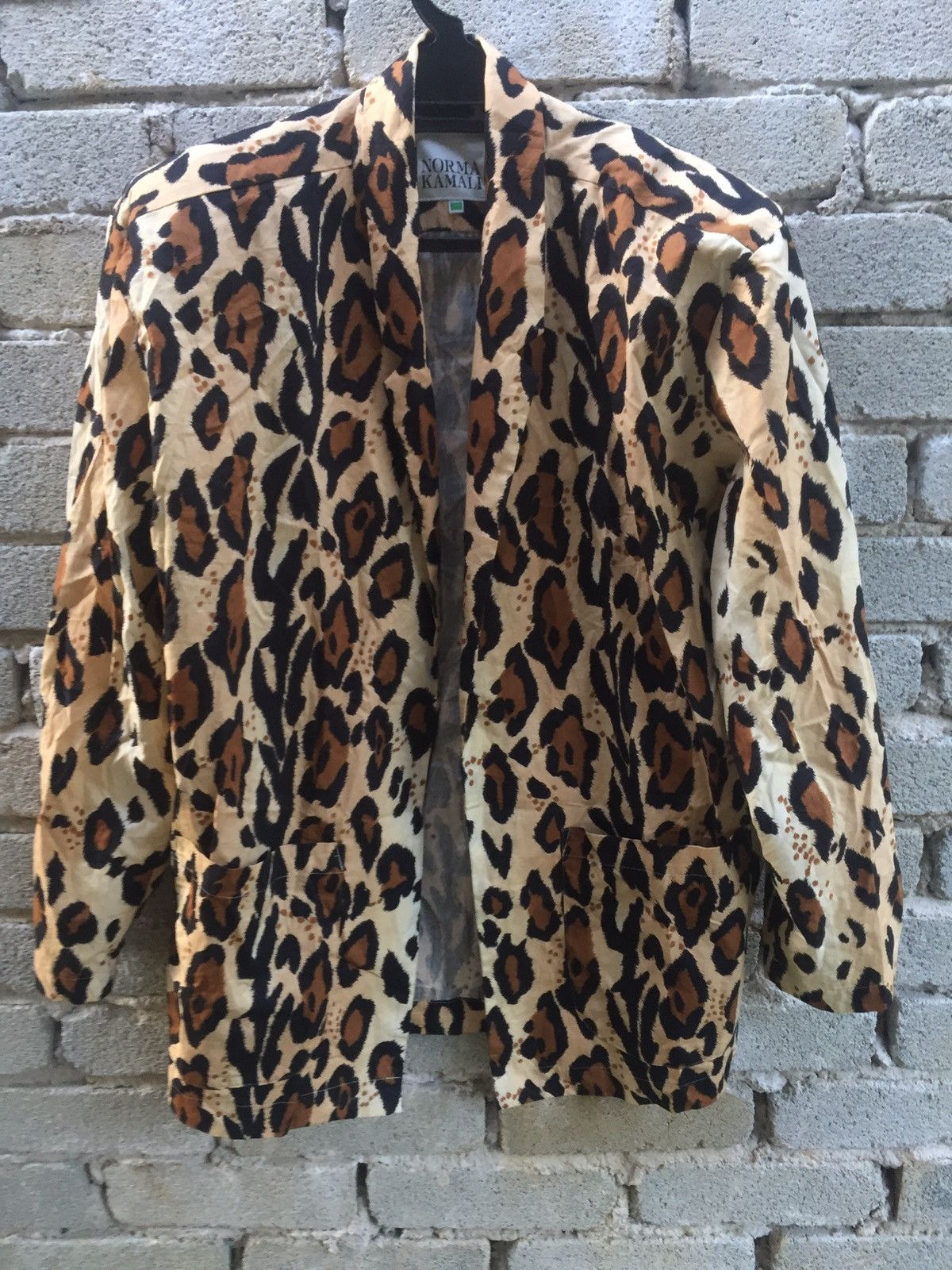 Designer Norma Kamali Leopard Print Warp Jacket Nice Design Size US M / EU 48-50 / 2 - 1 Thumbnail