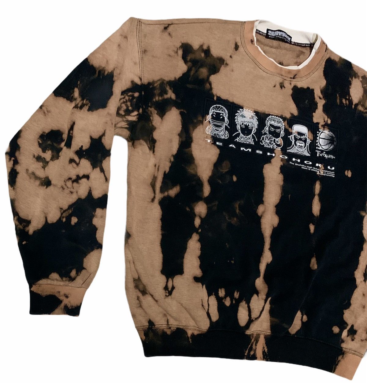 Vintage Rare Vintage Anime Cartoon Slamdunk Tie Dye Sweatshirt 1990s Size US XL / EU 56 / 4 - 5 Thumbnail