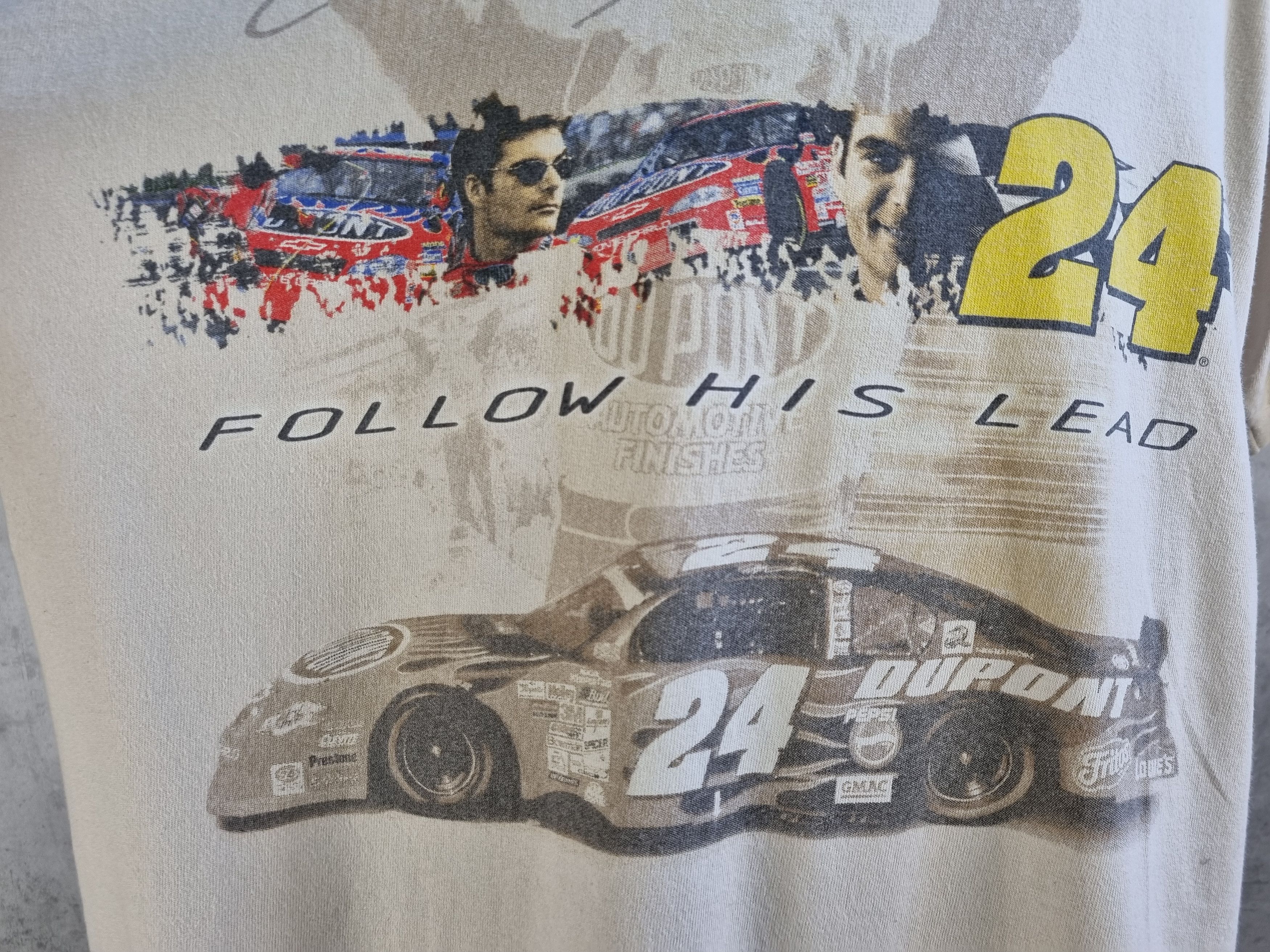 NASCAR × Vintage 2002 JEFF GORDON Winner takes All Nascar racing tee Size US L / EU 52-54 / 3 - 9 Thumbnail