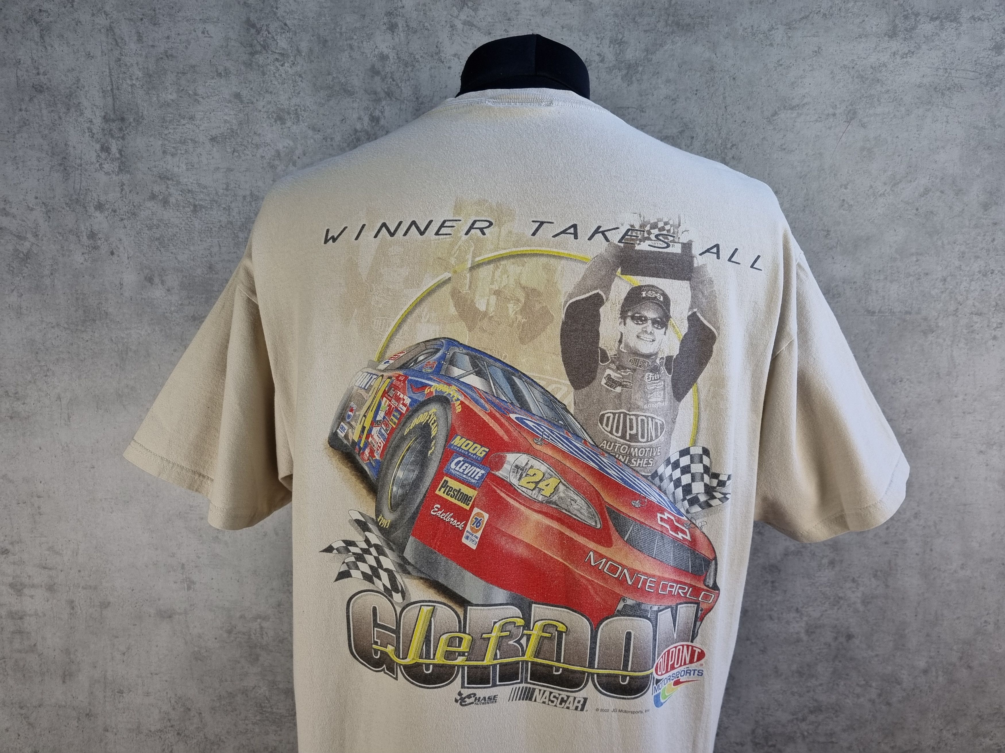 NASCAR × Vintage 2002 JEFF GORDON Winner takes All Nascar racing tee Size US L / EU 52-54 / 3 - 2 Thumbnail