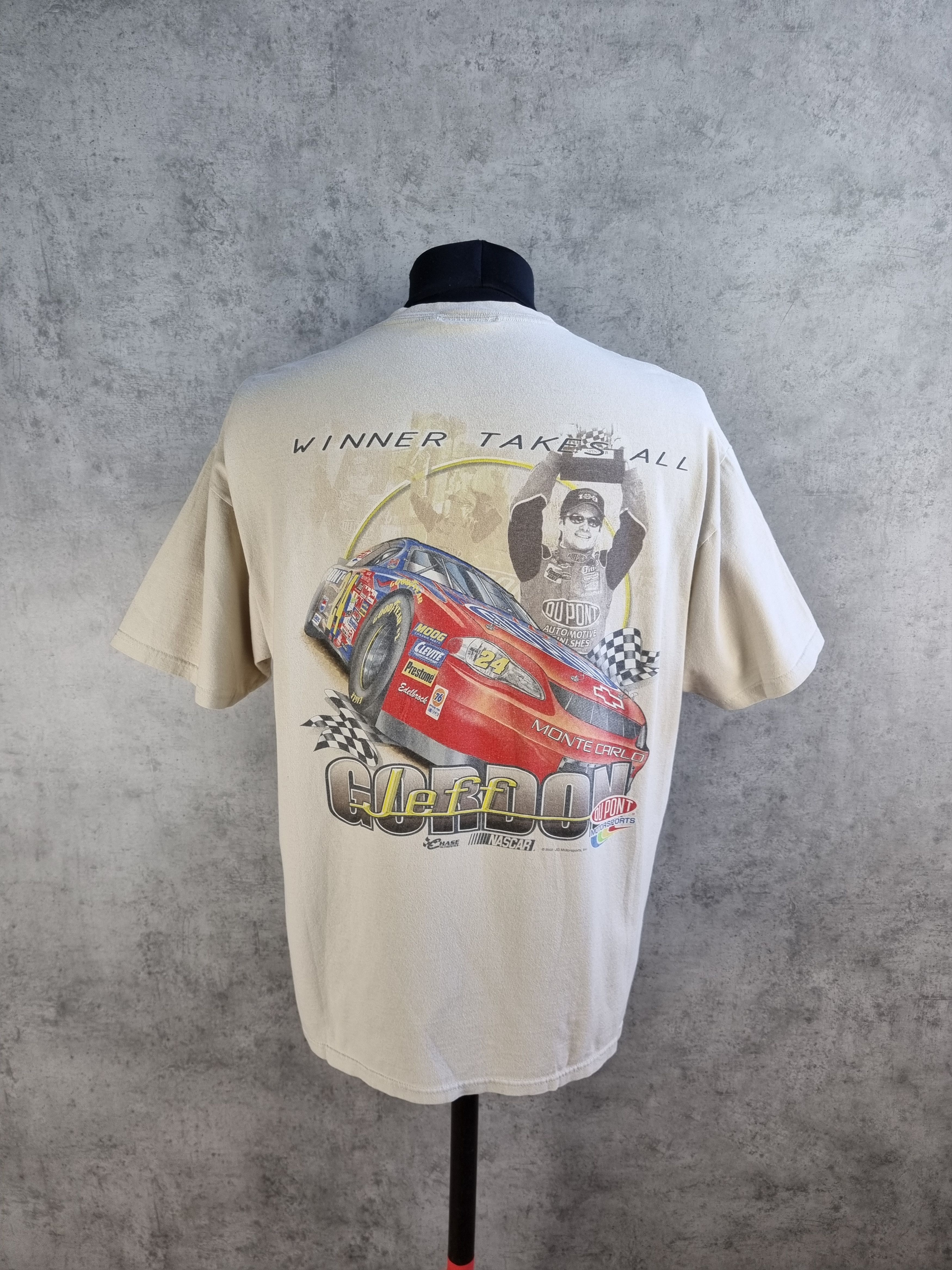 NASCAR × Vintage 2002 JEFF GORDON Winner takes All Nascar racing tee Size US L / EU 52-54 / 3 - 1 Thumbnail