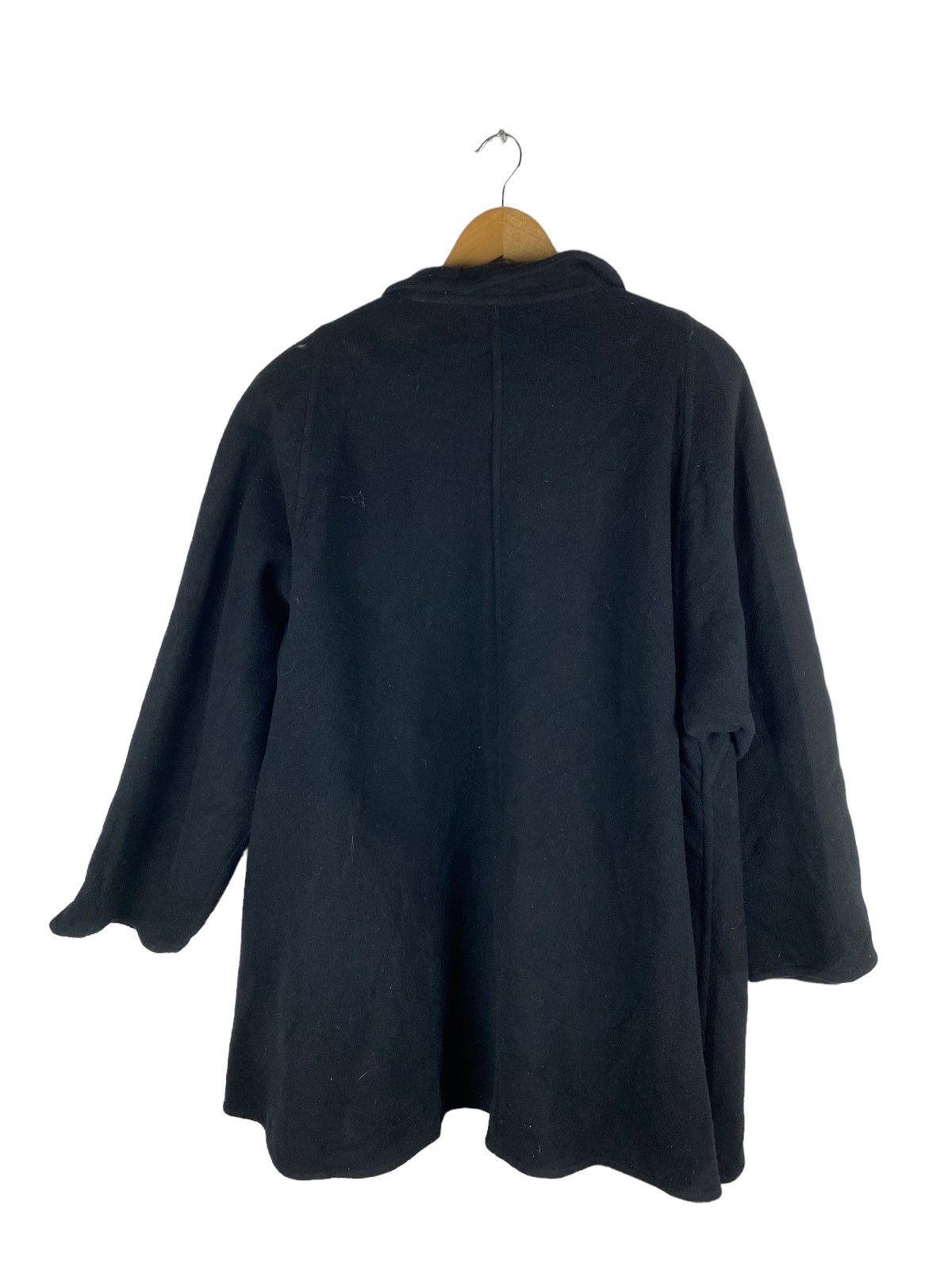Hanae Mori Vintage Hanae Mori Paris Wool Black Open-Front Design Size US L / EU 52-54 / 3 - 2 Thumbnail
