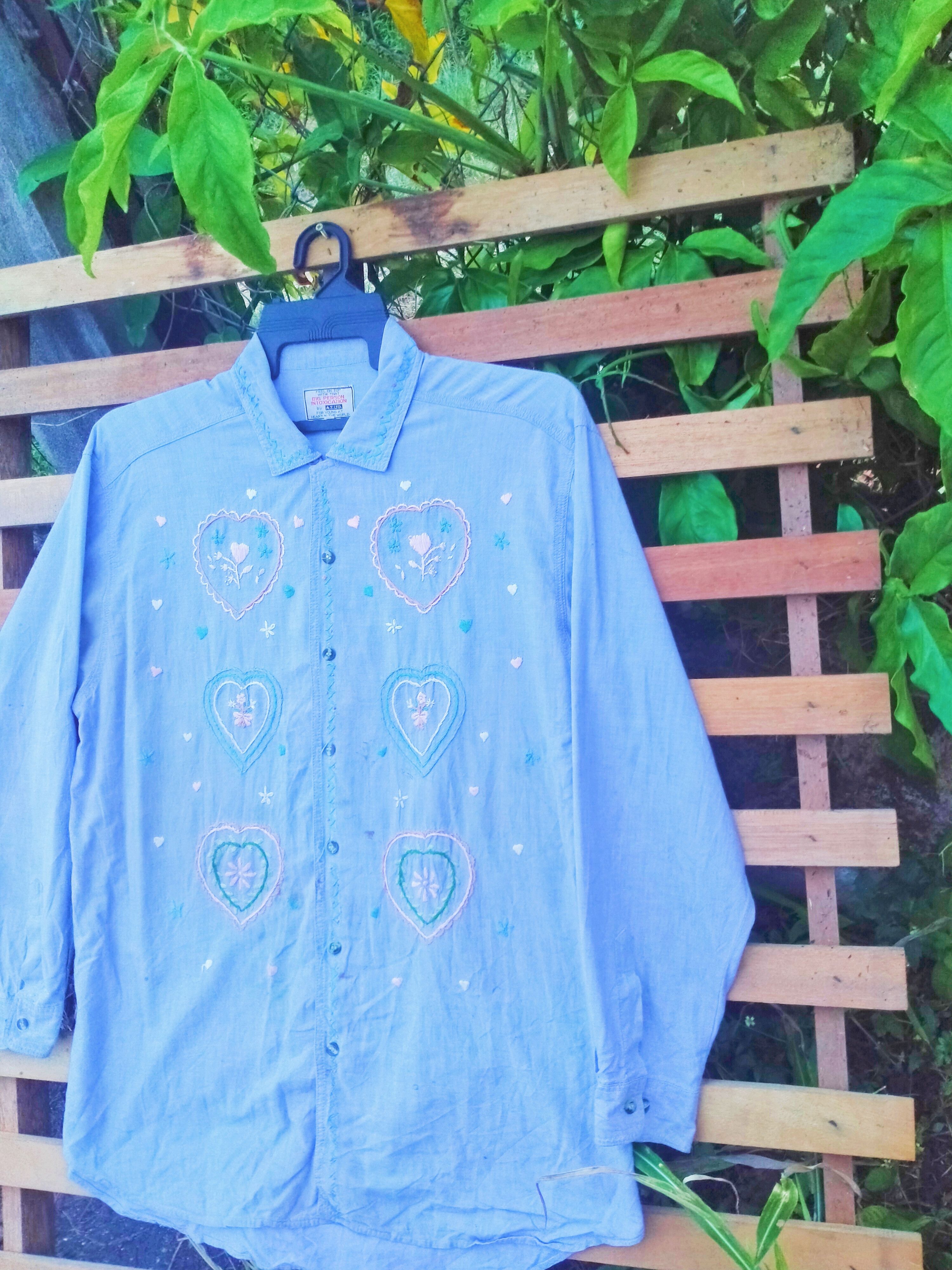 Japanese Brand A.T.LTD CAMBRAY BUTTON UP SHIRT Size M / US 6-8 / IT 42-44 - 2 Thumbnail