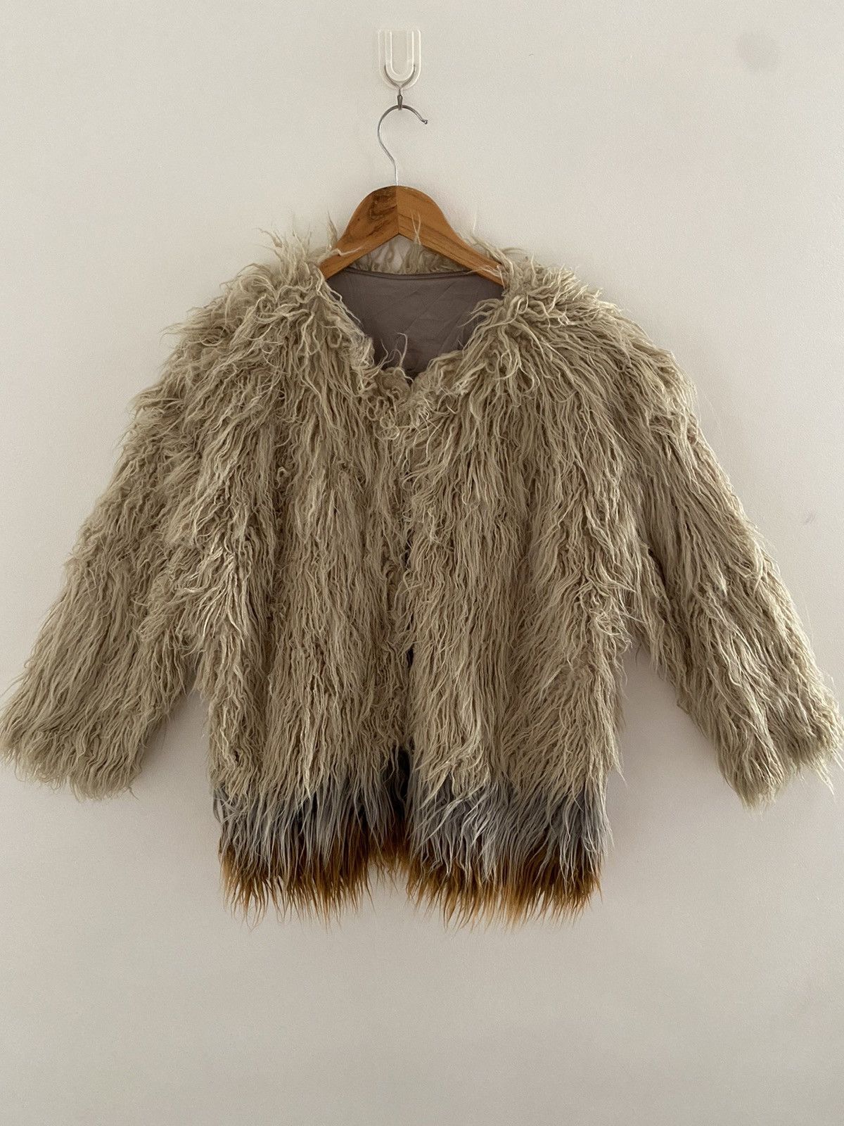 Designer × Rei Kawakubo 🇯🇵Urban Reseacrh Mohair coat jacket design rare Size US L / EU 52-54 / 3 - 6 Thumbnail
