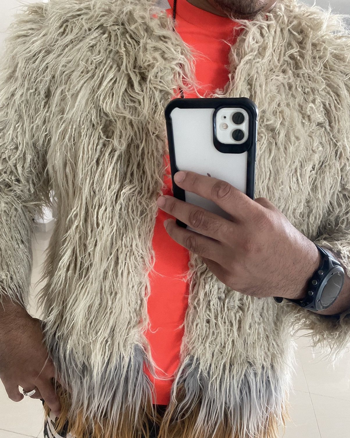 Designer × Rei Kawakubo 🇯🇵Urban Reseacrh Mohair coat jacket design rare Size US L / EU 52-54 / 3 - 2 Thumbnail