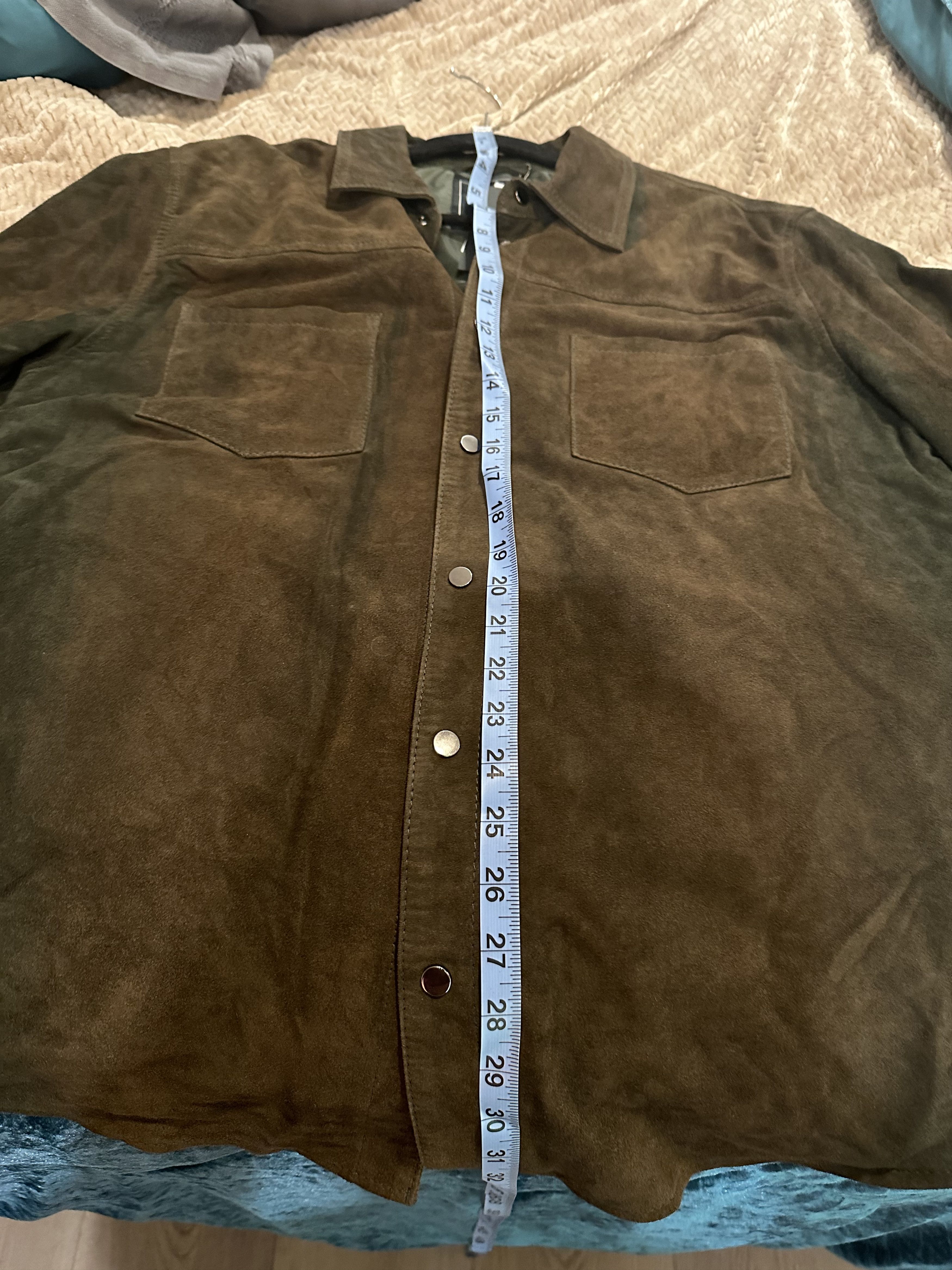 Blank nyc brown suede shirt shacket jacket