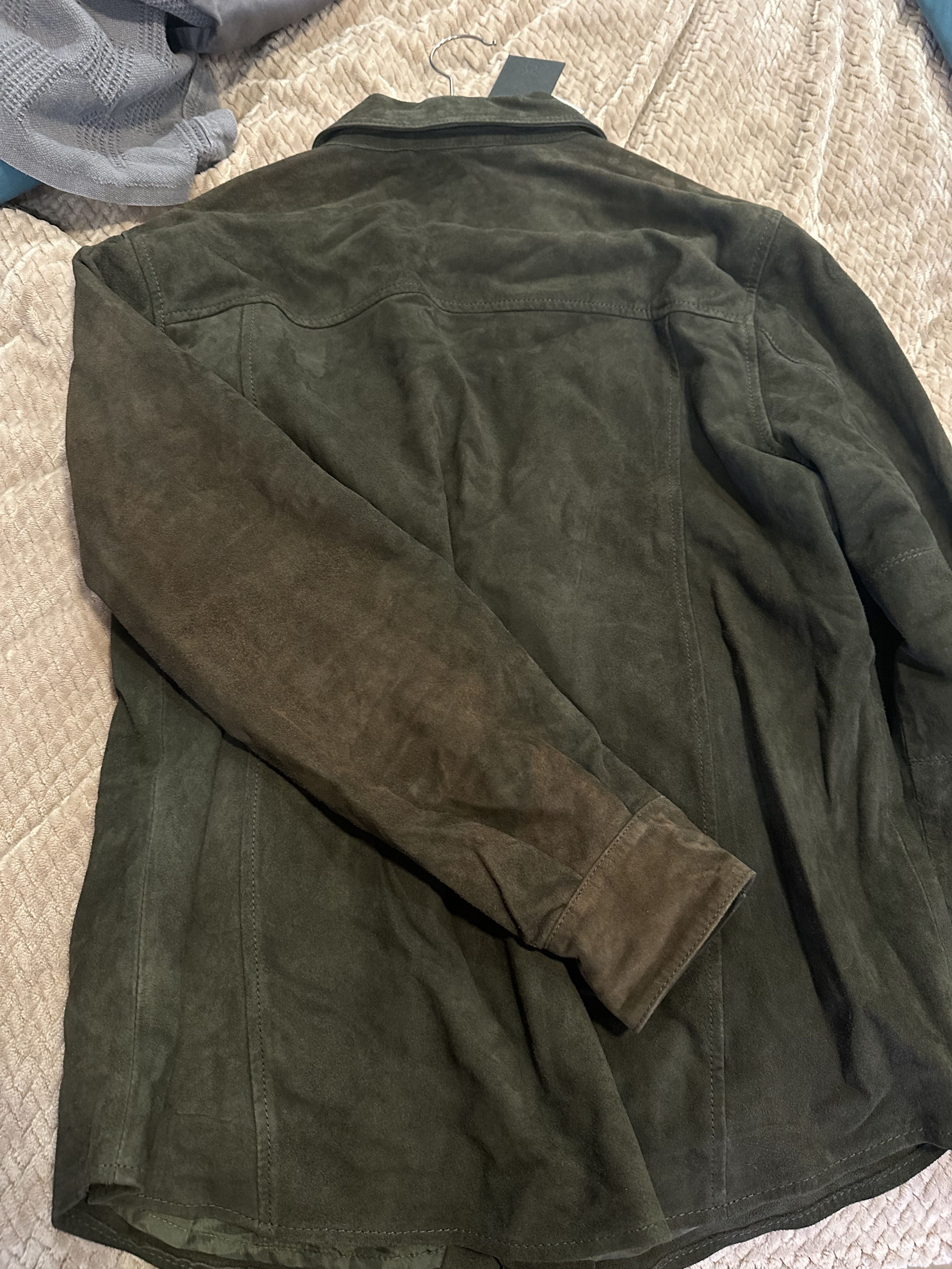 Blank nyc brown suede shirt shacket jacket