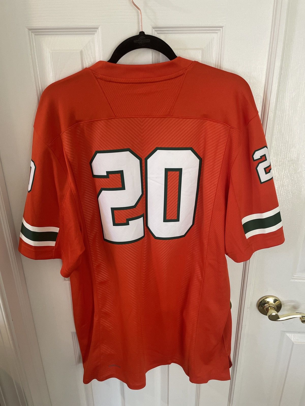 Adidas Adidas Miami Hurricanes Authentic Home Football Jersey #20 Size US XL / EU 56 / 4 - 3 Thumbnail