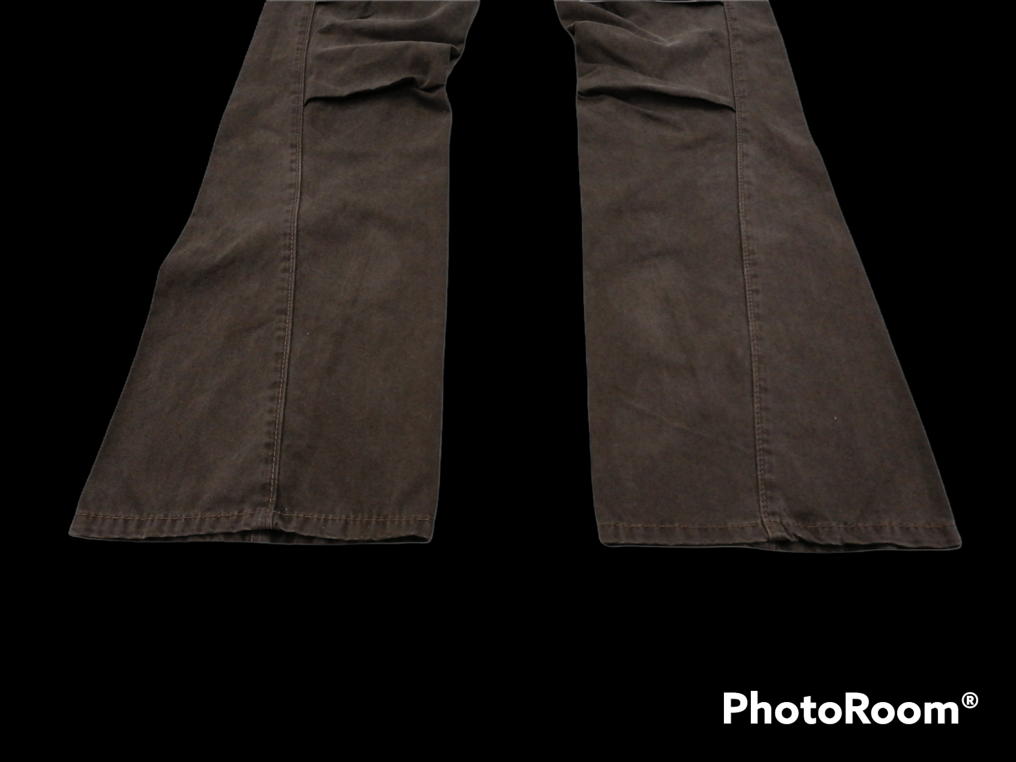 Other Japanese Brand Brown Cargo Flare Pants Sz 29/30 Size US 29 - 2 Thumbnail