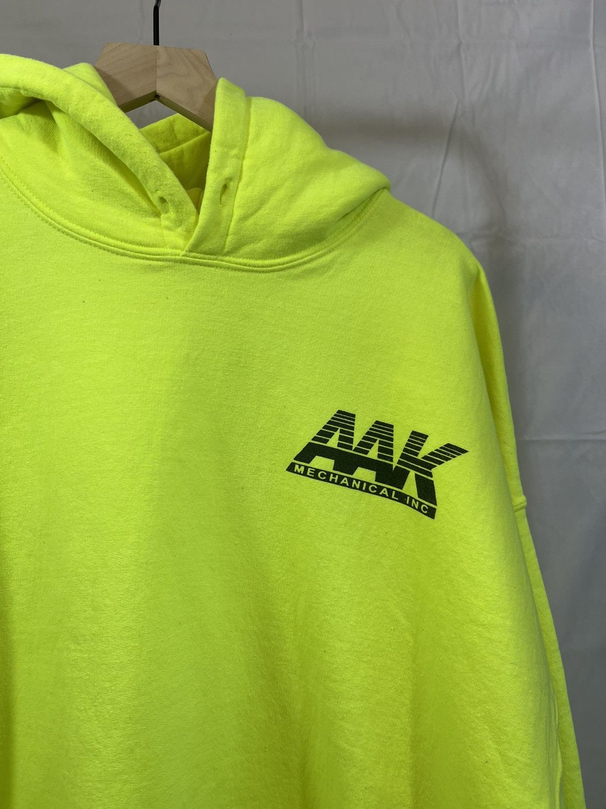 Vintage Neon Distressed Mechanic BIG XXL XXXL Oversize Hoodie Size US XXL / EU 58 / 5 - 4 Thumbnail