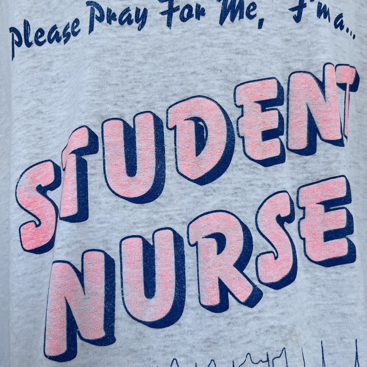 Vintage Vintage 89 student nurse tee Size US XL / EU 56 / 4 - 5 Thumbnail