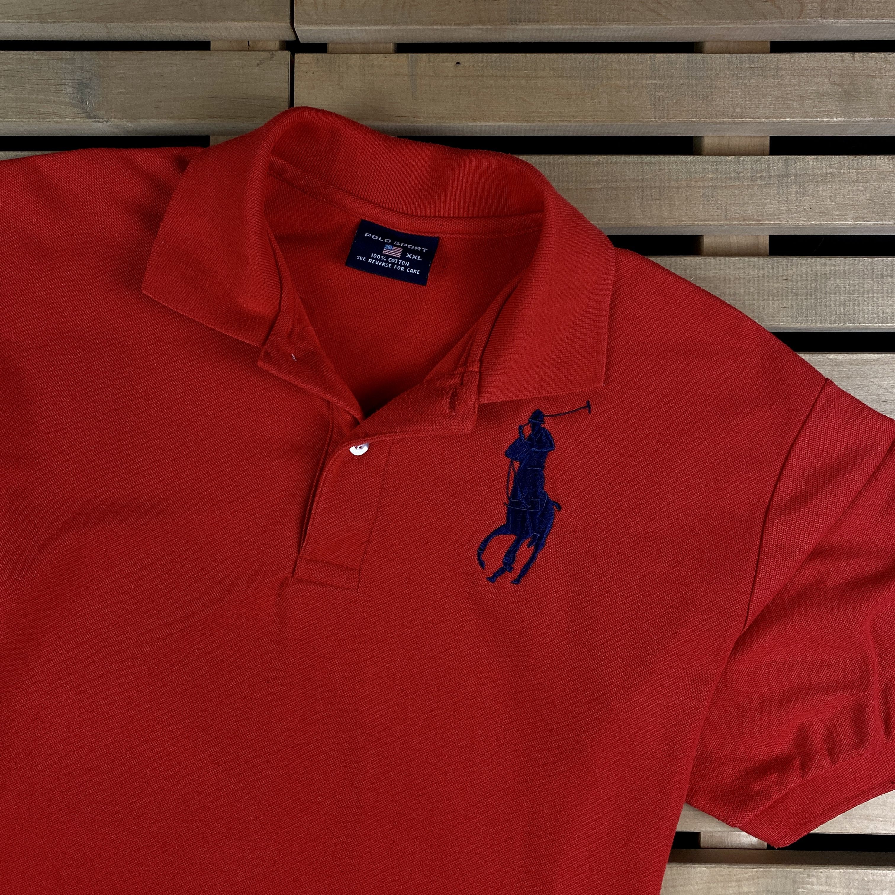 Polo Ralph Lauren × Ralph Lauren × Vintage Mens Polo Sport T Shirt Ralph Lauren Vintage Size XXL Size US XXL / EU 58 / 5 - 2 Thumbnail