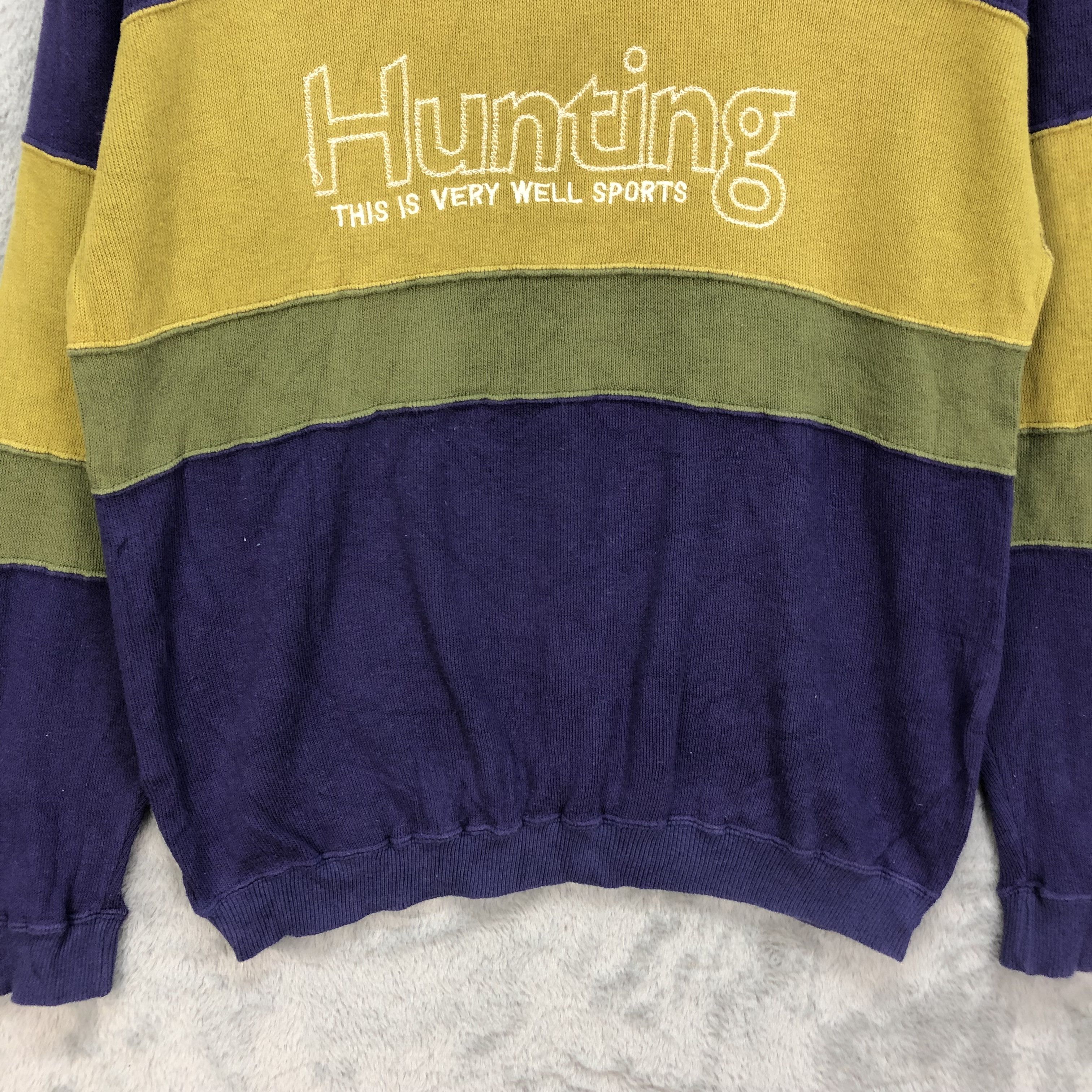 Huntington Hunting This Is Very Well Sports Collar Sweatshirt #5297-183 Size US M / EU 48-50 / 2 - 4 Thumbnail