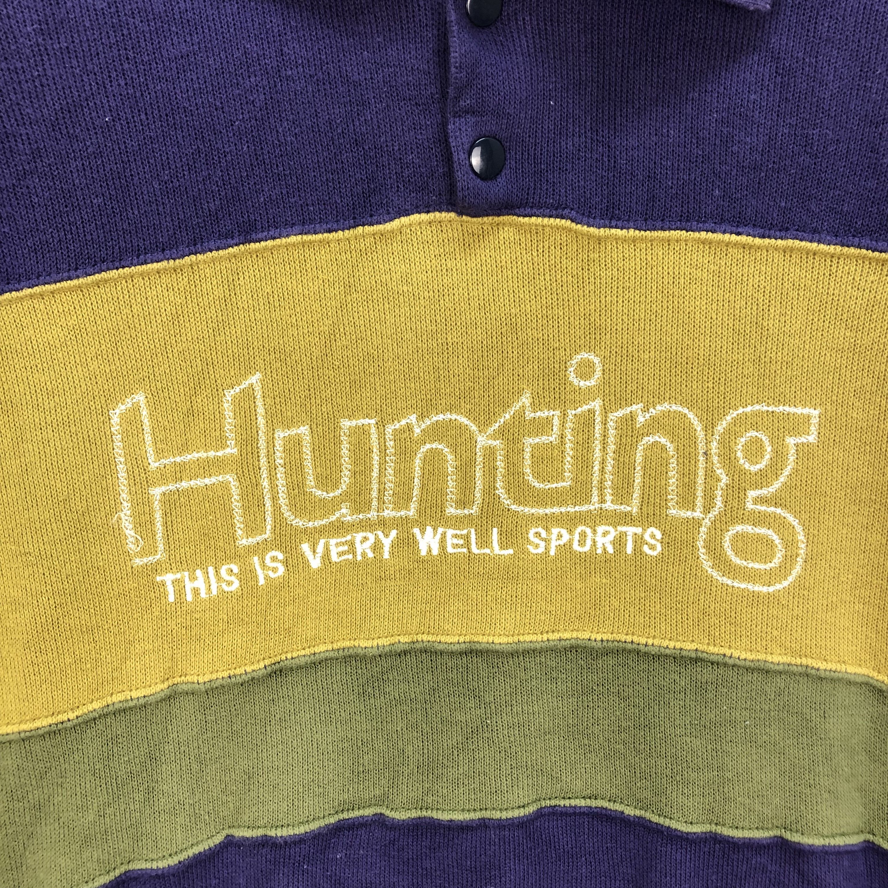 Huntington Hunting This Is Very Well Sports Collar Sweatshirt #5297-183 Size US M / EU 48-50 / 2 - 3 Thumbnail