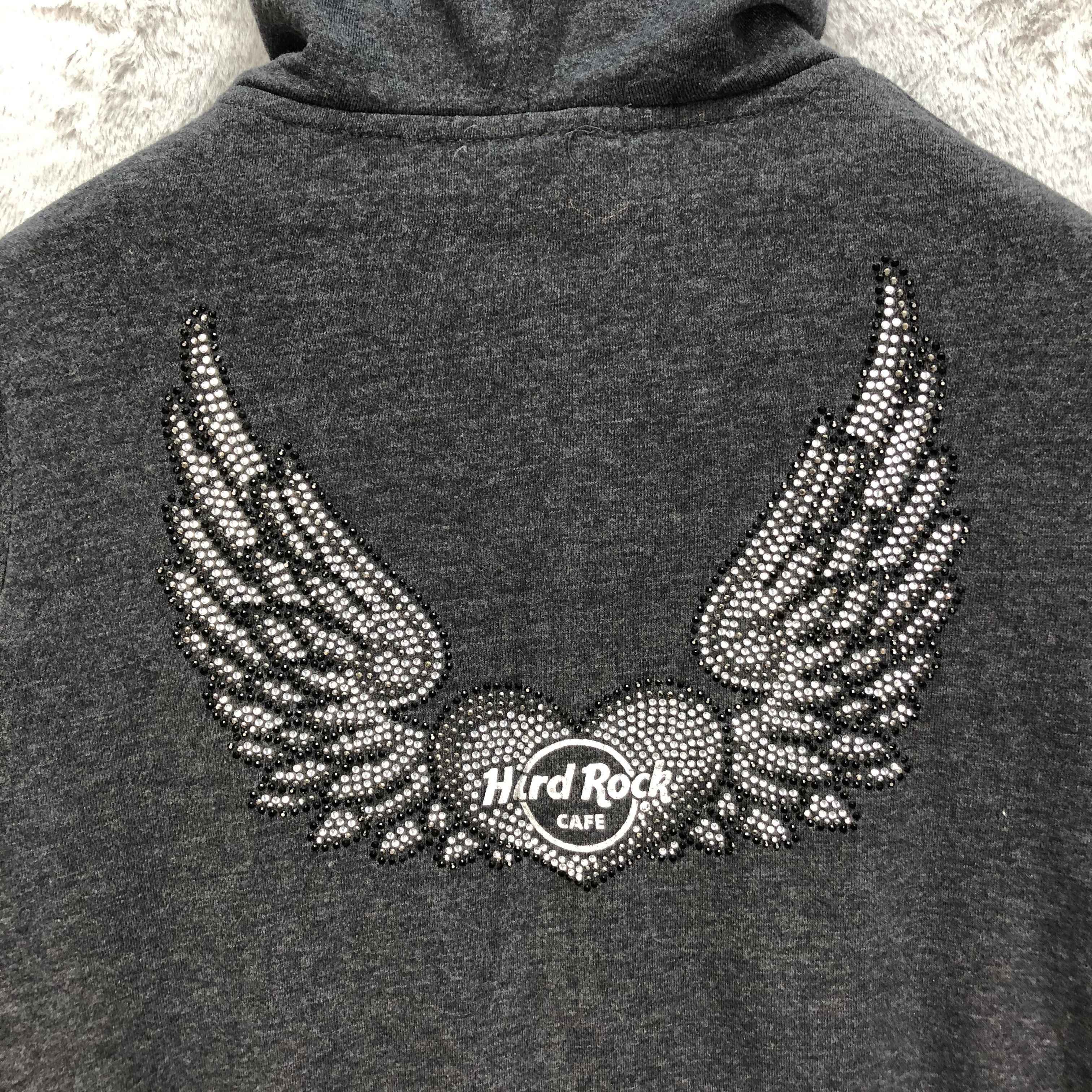 Hard Rock Cafe Hard Rock Cafe Wings Logo Zipper Hoodies #5296-183 Size US S / EU 44-46 / 1 - 13 Thumbnail