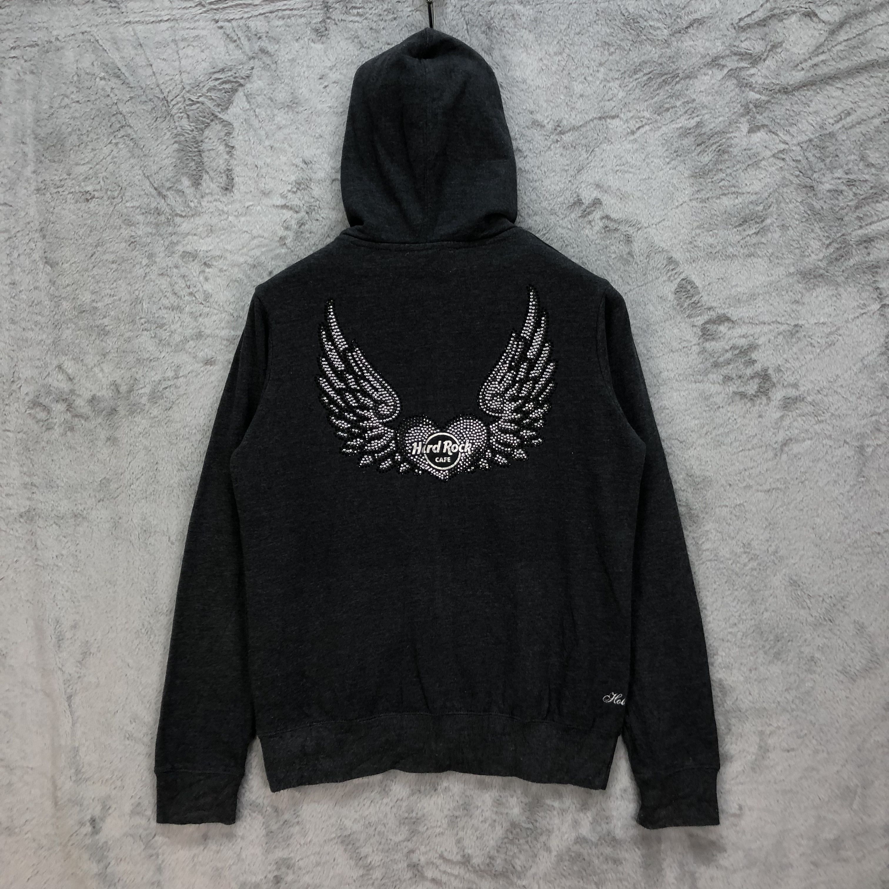 Hard Rock Cafe Hard Rock Cafe Wings Logo Zipper Hoodies #5296-183 Size US S / EU 44-46 / 1 - 12 Thumbnail