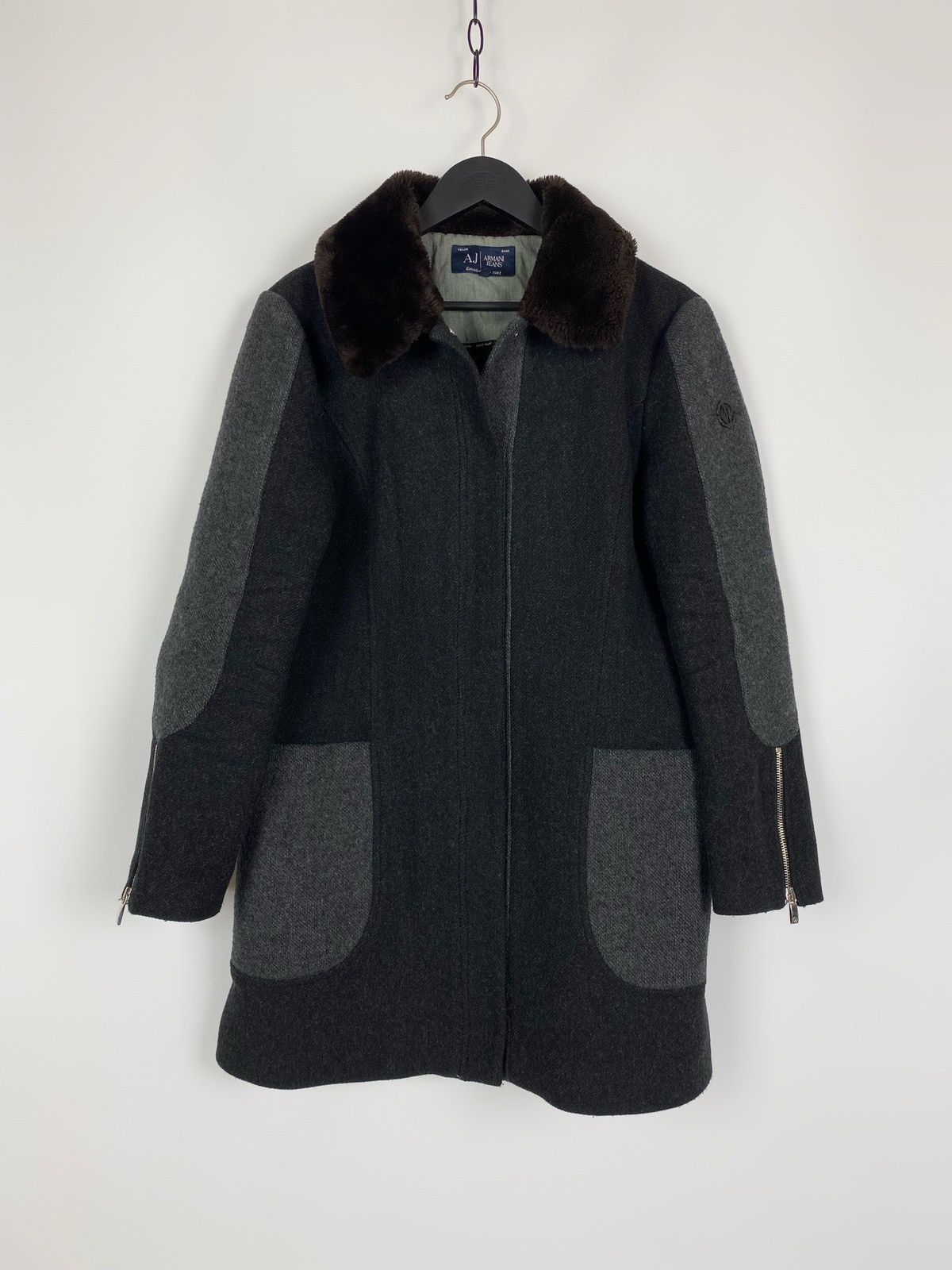 Armani Armani Jeans Wool Coat Size 46 Size L / US 10 / IT 46 - 1 Thumbnail