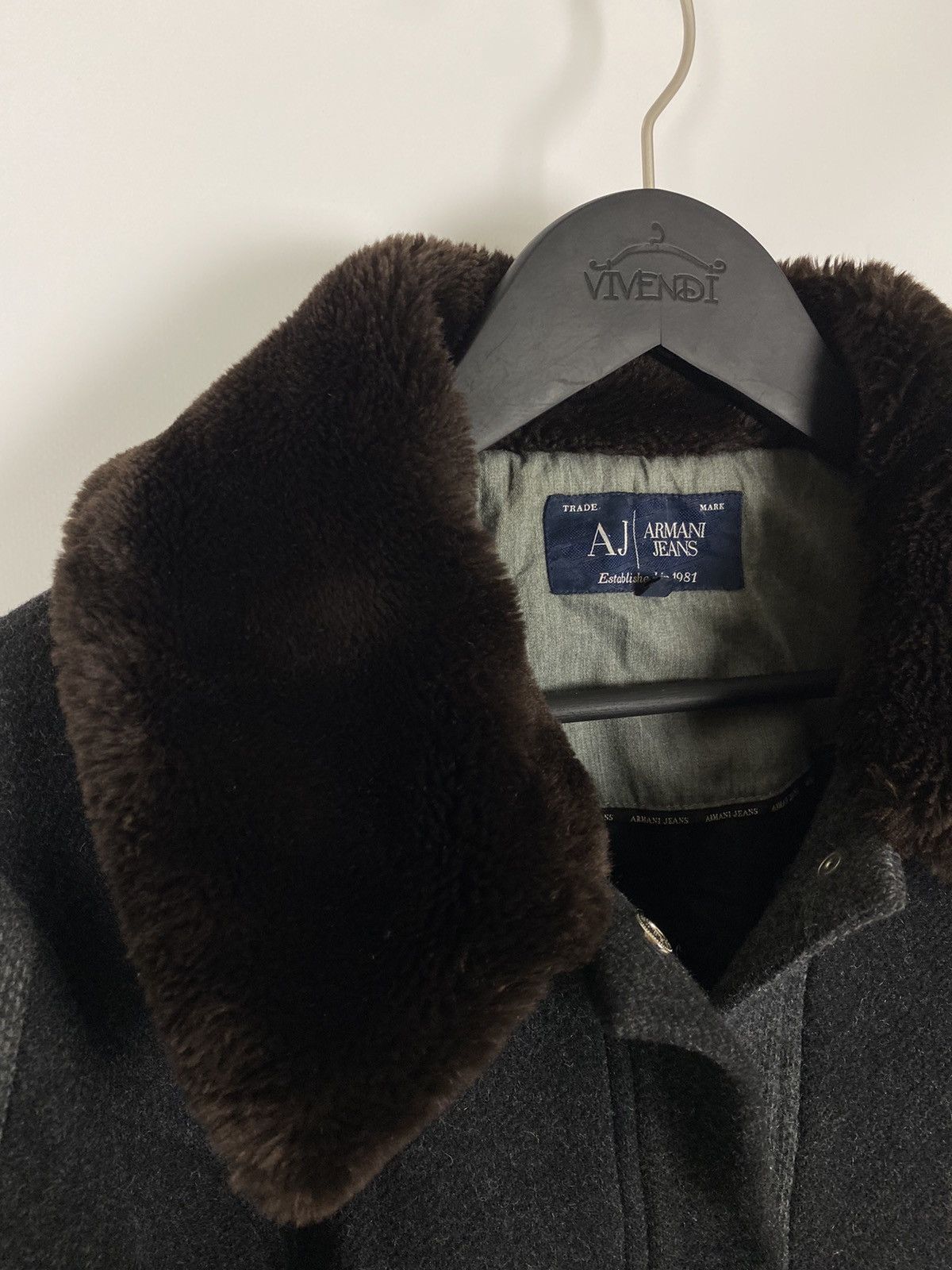 Armani Armani Jeans Wool Coat Size 46 Size L / US 10 / IT 46 - 7 Thumbnail