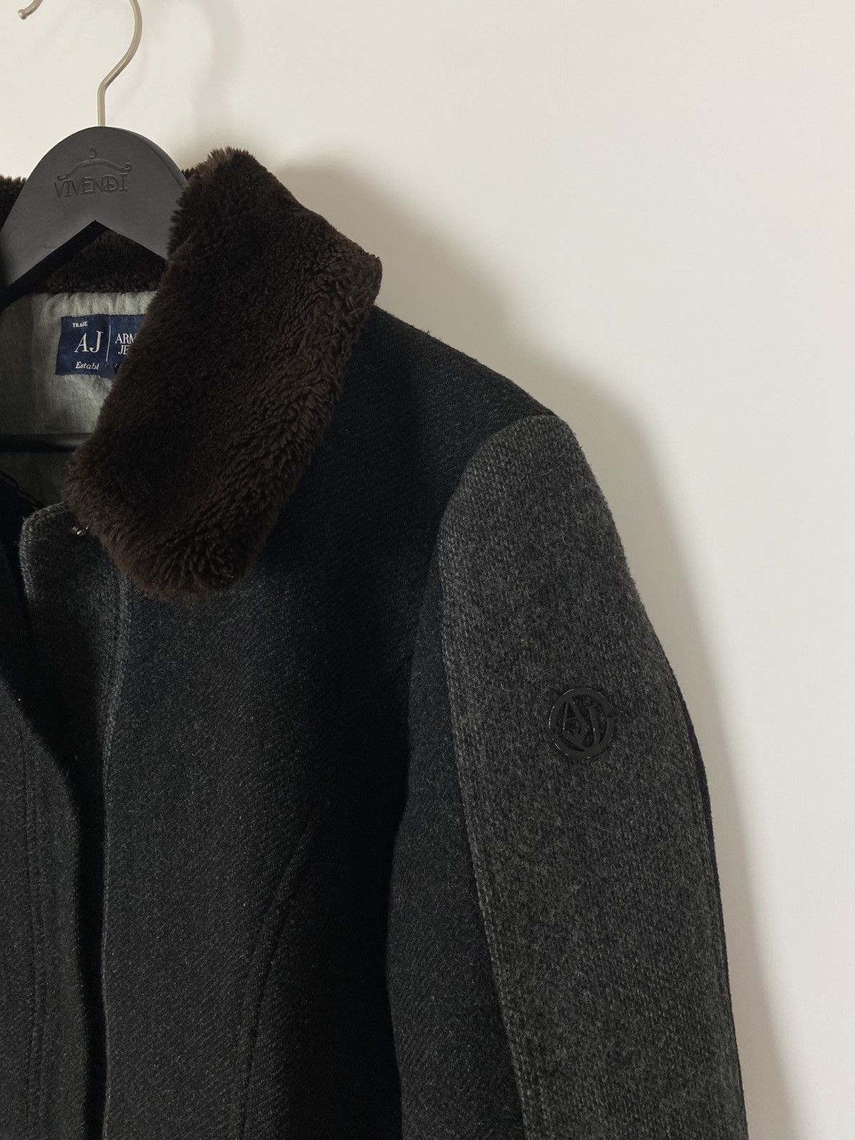 Armani Armani Jeans Wool Coat Size 46 Size L / US 10 / IT 46 - 6 Thumbnail