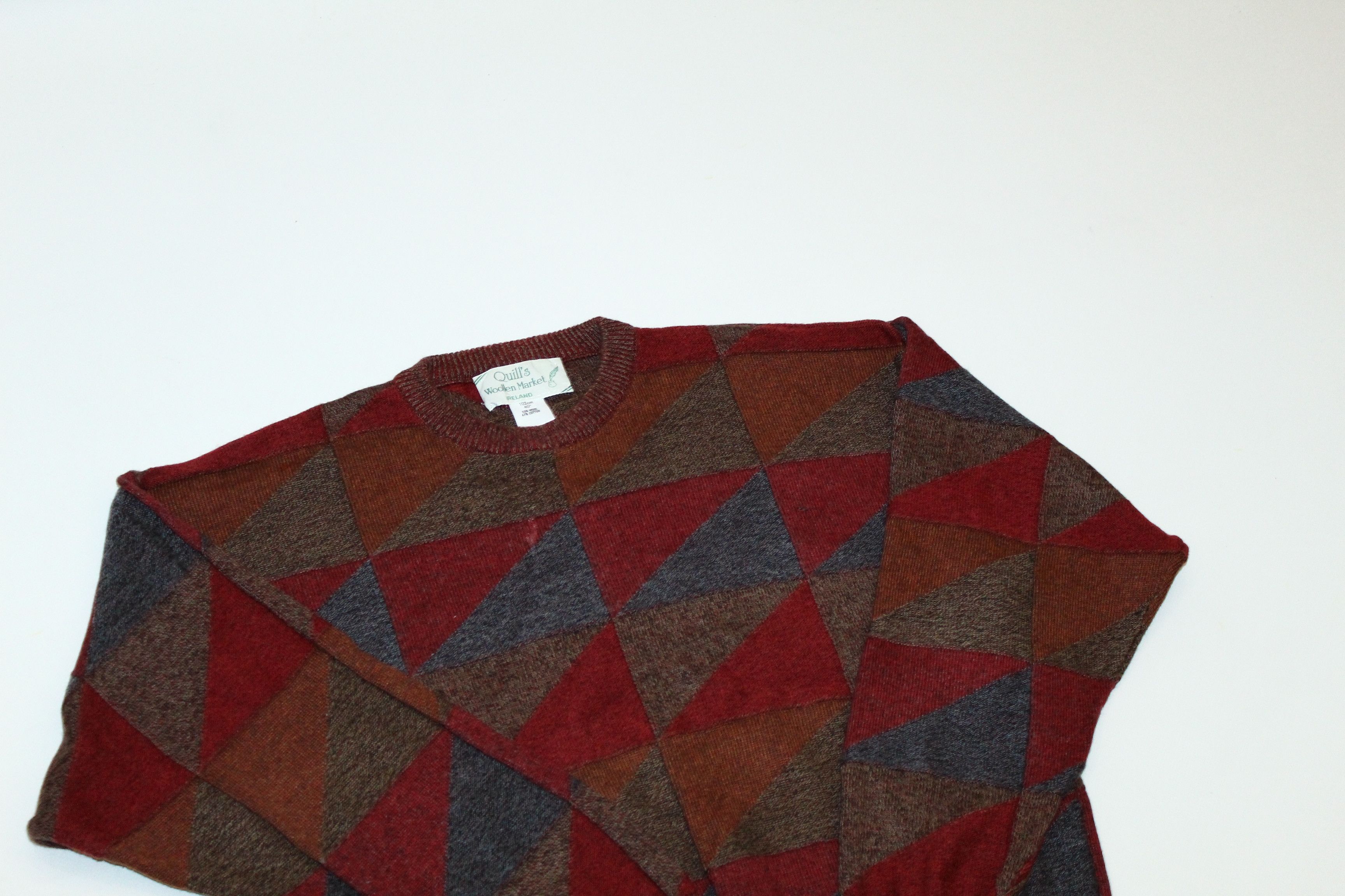 Homespun Knitwear Quill's Woollen Market Ireland Geometric Patterns Crewneck Size US S / EU 44-46 / 1 - 3 Thumbnail