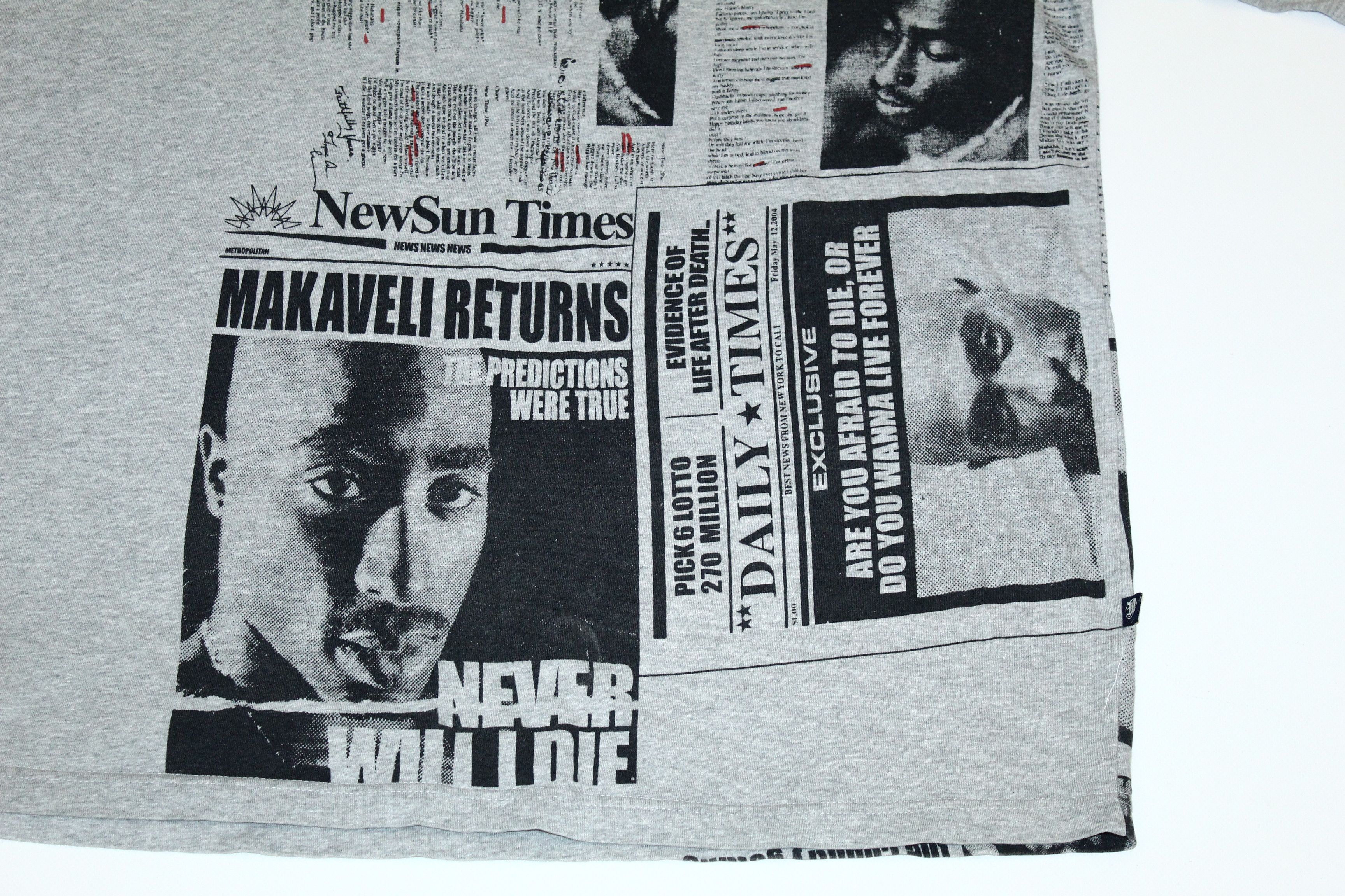 Makaveli RARE 90's Makaveli Brand 2Pac OG Baggy T-shirt Size US XXL / EU 58 / 5 - 3 Thumbnail
