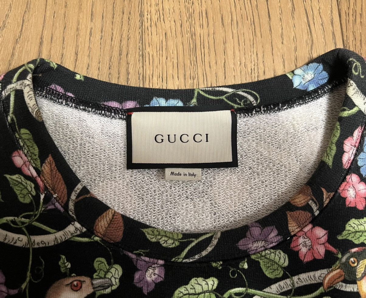 Gucci Gucci Birds of Prey Print Cotton Sweatshirt Size US M / EU 48-50 / 2 - 3 Thumbnail