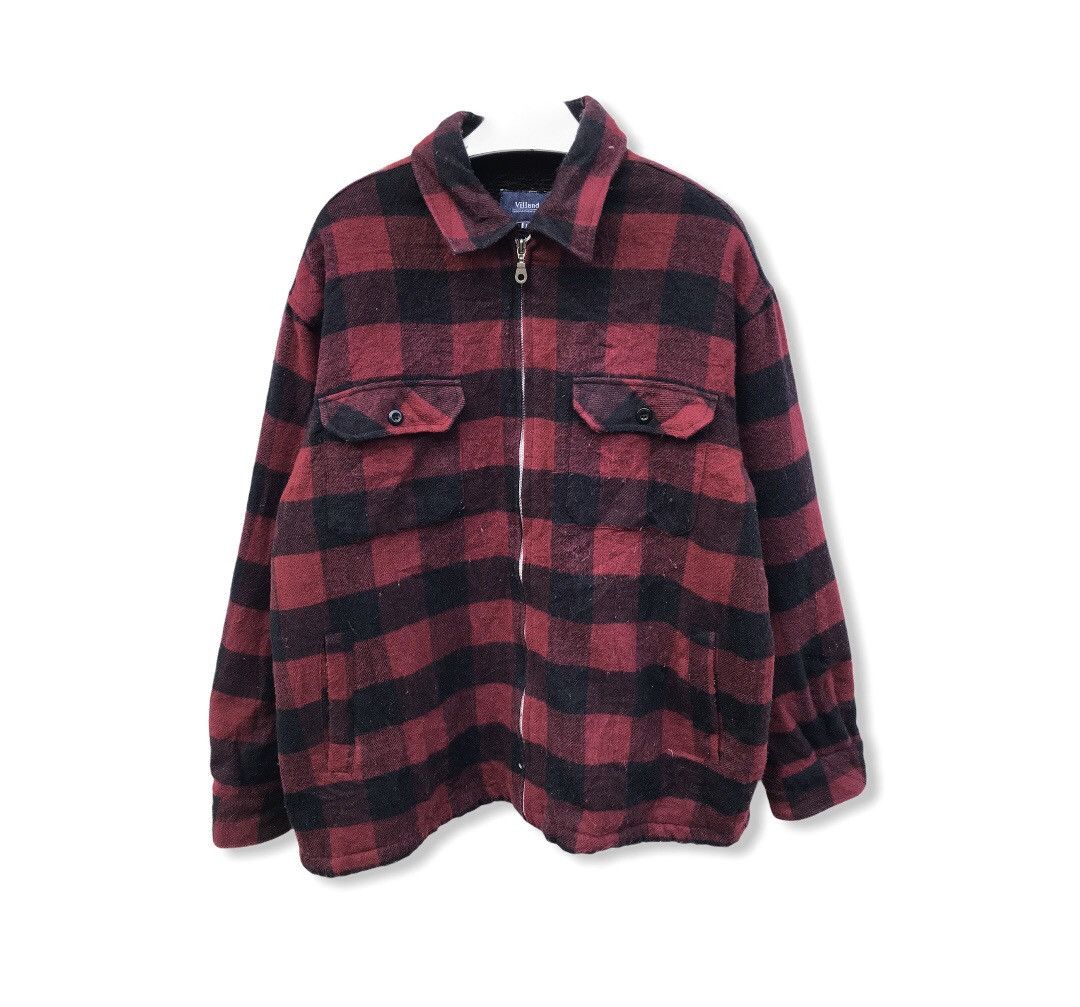 Japanese Brand Japanese Brand Villand Checked Plaid Tartan Jacket Size US L / EU 52-54 / 3 - 1 Thumbnail