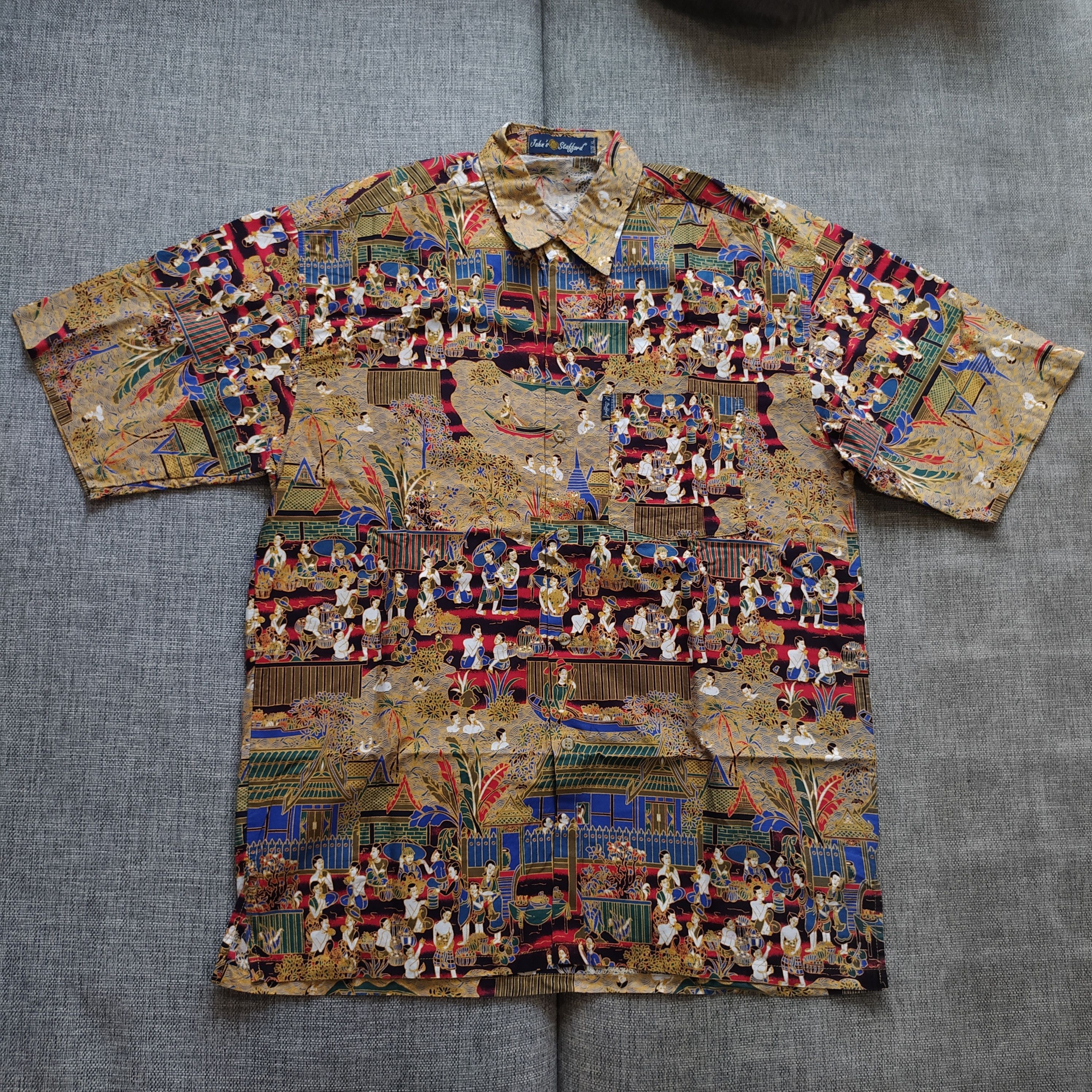 Other Vintage Y2K Hawaiian style Camp collar Japanese Art Shirt Size US L / EU 52-54 / 3 - 1 Thumbnail