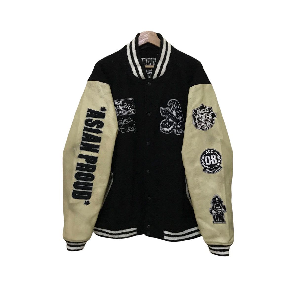 Japanese Brand VINTAGE ACC ASIAN CAN CONTROLLER VARSITY JACKET FULL PATCHES Size US L / EU 52-54 / 3 - 2 Thumbnail