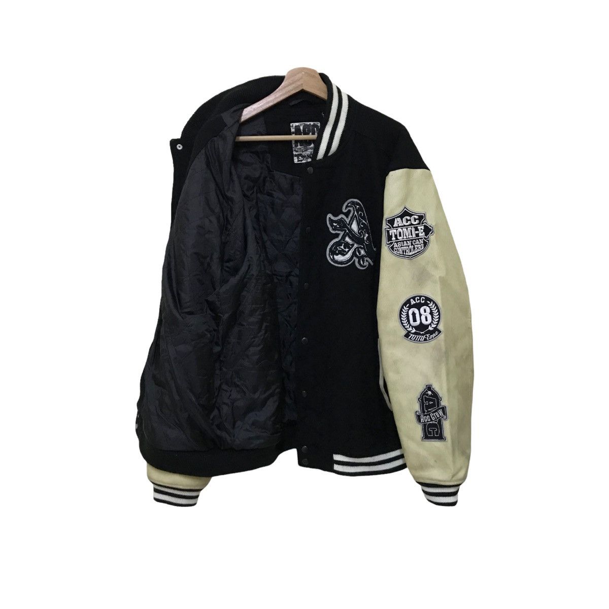 Japanese Brand VINTAGE ACC ASIAN CAN CONTROLLER VARSITY JACKET FULL PATCHES Size US L / EU 52-54 / 3 - 5 Thumbnail