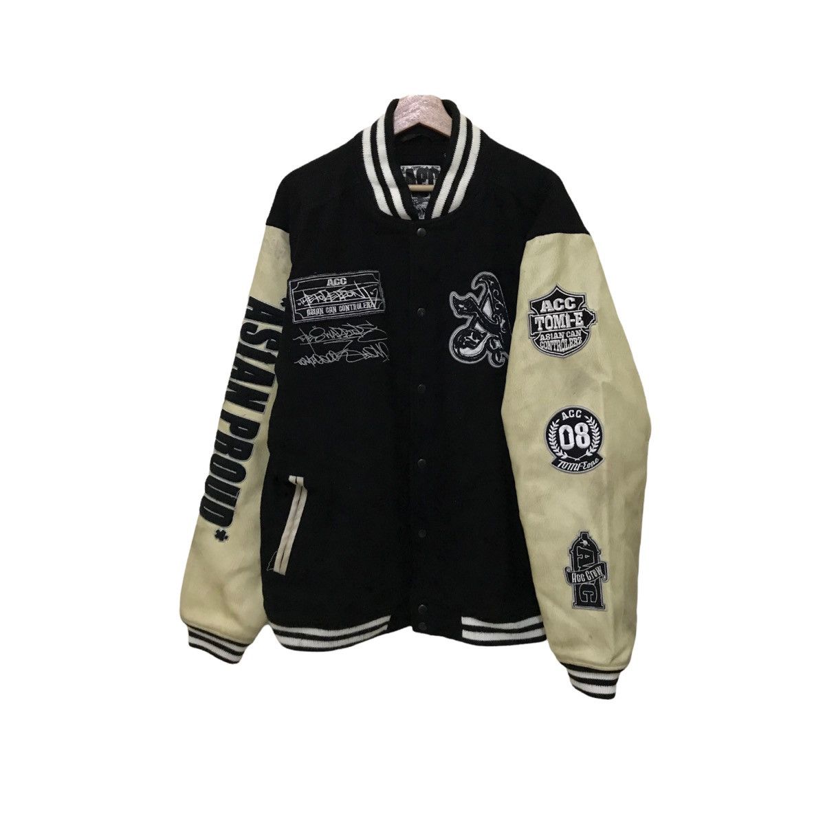 Japanese Brand VINTAGE ACC ASIAN CAN CONTROLLER VARSITY JACKET FULL PATCHES Size US L / EU 52-54 / 3 - 1 Thumbnail