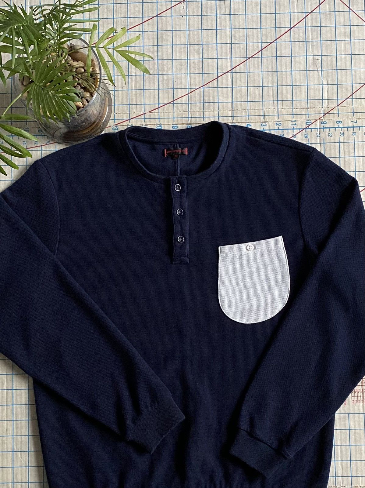CLOT Clot Long Sleeve Pocket Shirt Size Medium Navy Blue Size US M / EU 48-50 / 2 - 3 Thumbnail
