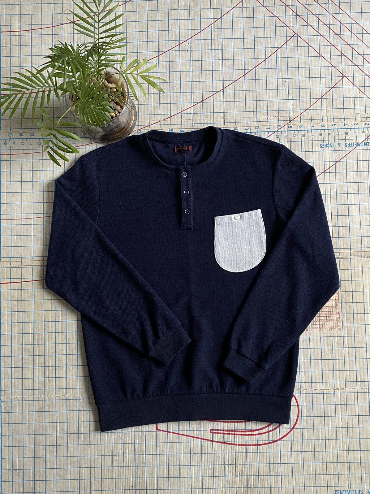 CLOT Clot Long Sleeve Pocket Shirt Size Medium Navy Blue Size US M / EU 48-50 / 2 - 2 Thumbnail