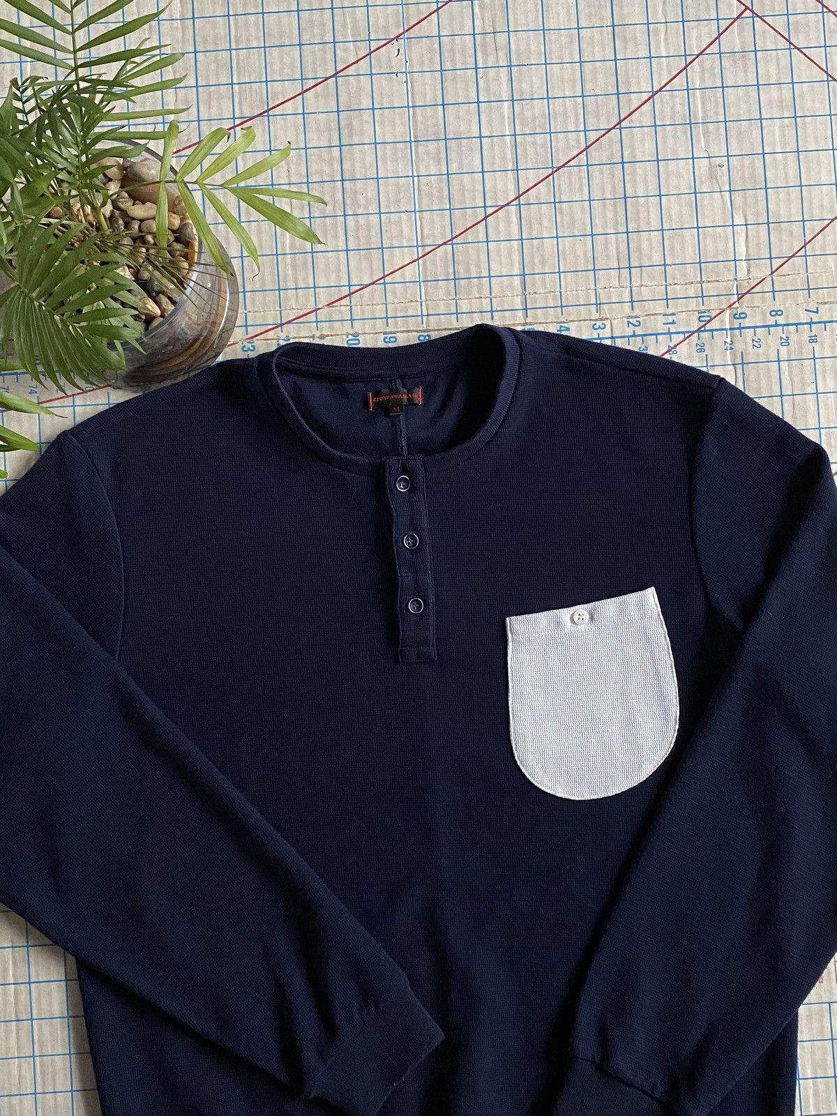 CLOT Clot Long Sleeve Pocket Shirt Size Medium Navy Blue Size US M / EU 48-50 / 2 - 5 Thumbnail