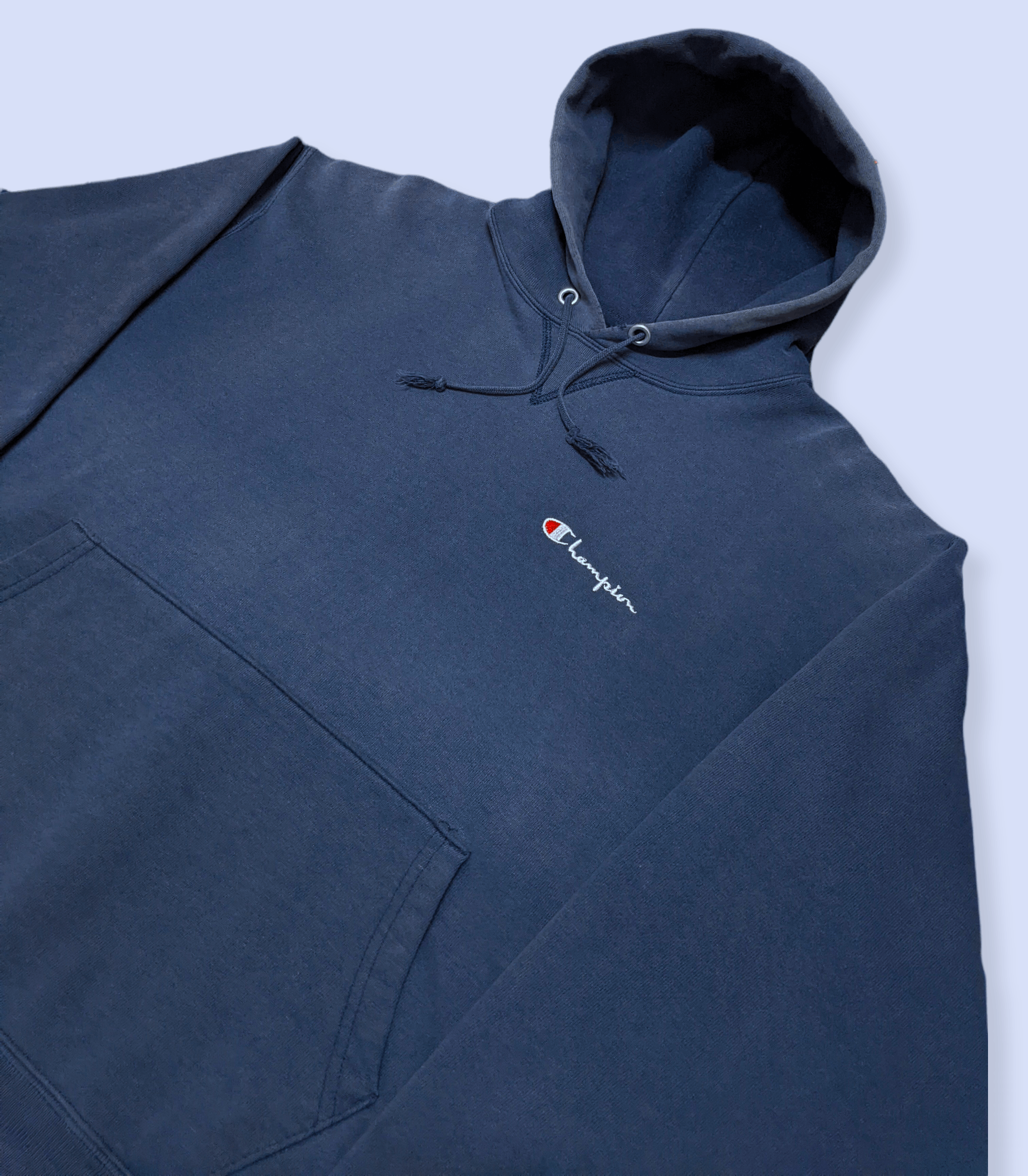 Champion × Vintage Vintage 90s Champion Made in USA Faded Pullover Hoodie Size US L / EU 52-54 / 3 - 3 Thumbnail