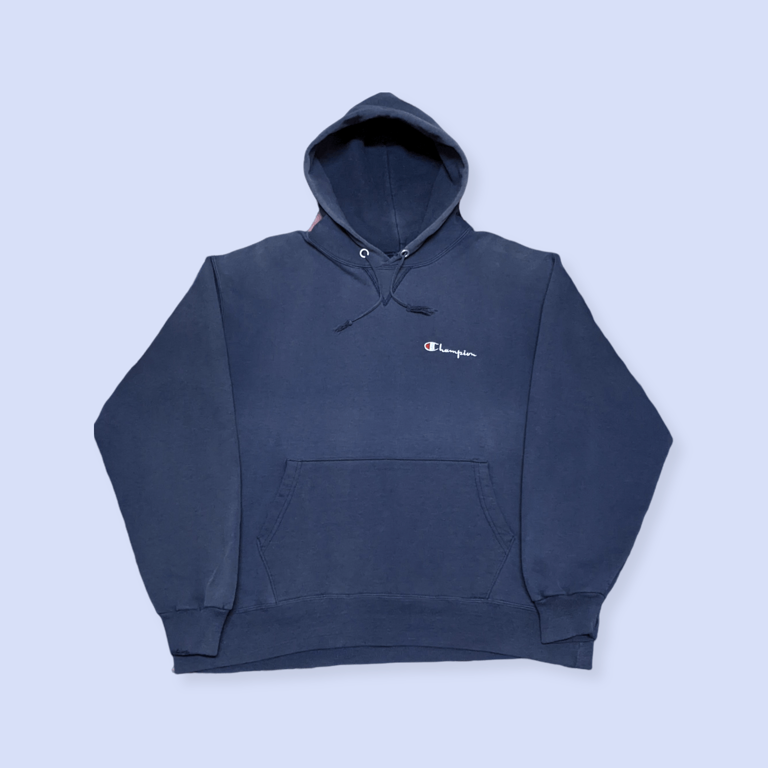 Champion × Vintage Vintage 90s Champion Made in USA Faded Pullover Hoodie Size US L / EU 52-54 / 3 - 1 Thumbnail