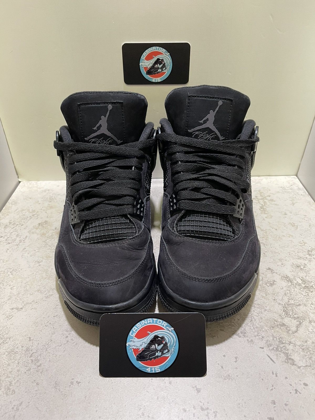 Jordan Brand Nike Air Jordan 4 Retro Black Cat Size 10 Mens Size US 10 / EU 43 - 3 Thumbnail