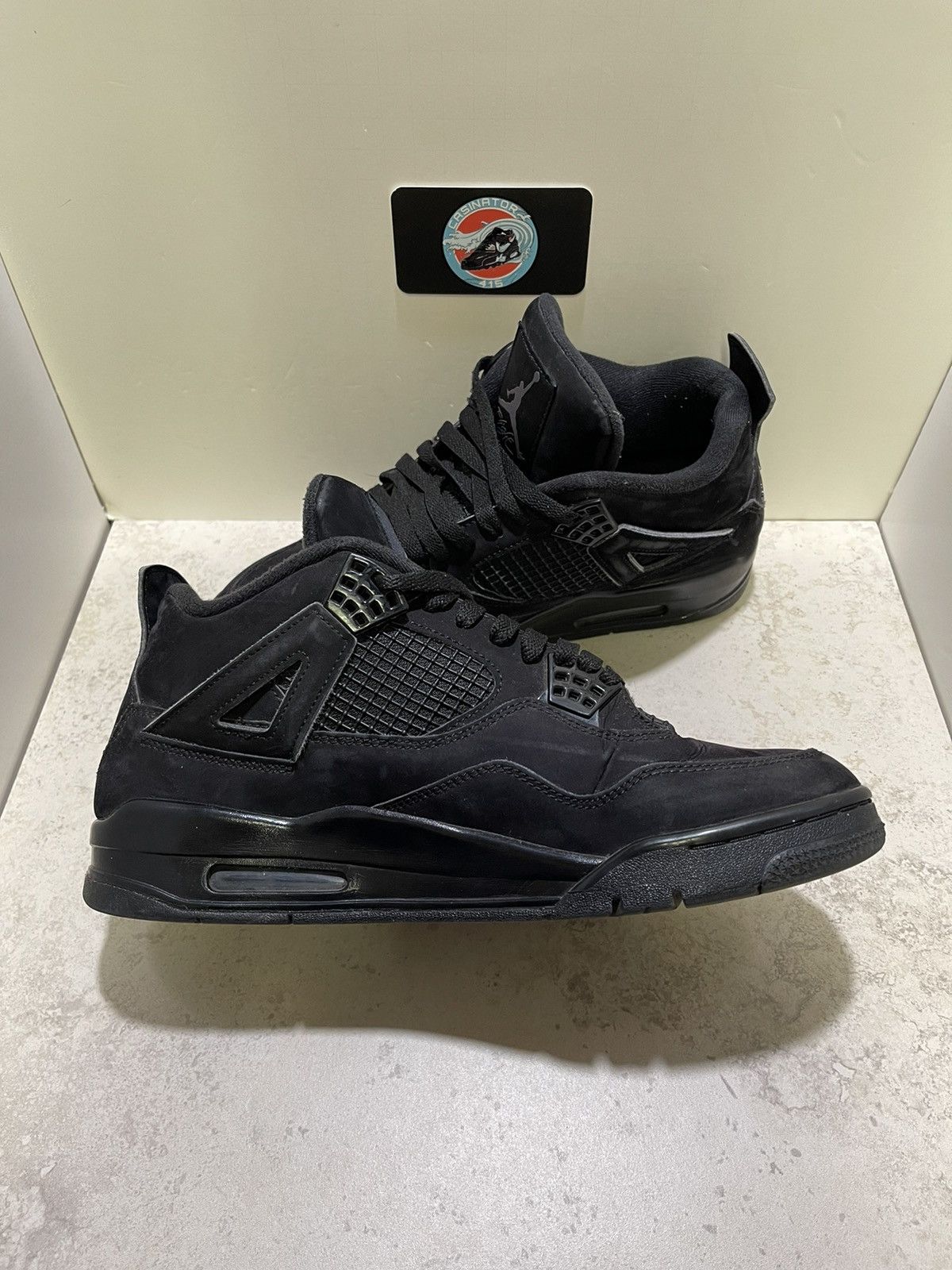 Jordan Brand Nike Air Jordan 4 Retro Black Cat Size 10 Mens Size US 10 / EU 43 - 2 Thumbnail