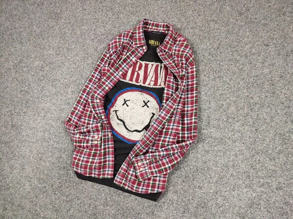 Flannel Vintage Flannel Shirt Checkered Travis Scott Style Hype Size US L / EU 52-54 / 3 - 2 Thumbnail