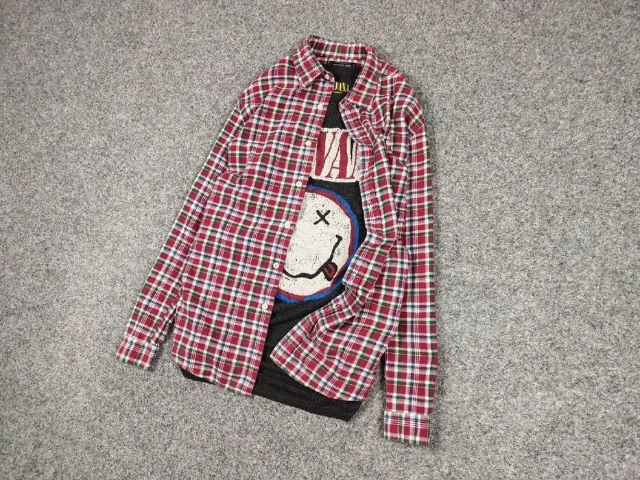 Flannel Vintage Flannel Shirt Checkered Travis Scott Style Hype Size US L / EU 52-54 / 3 - 4 Thumbnail