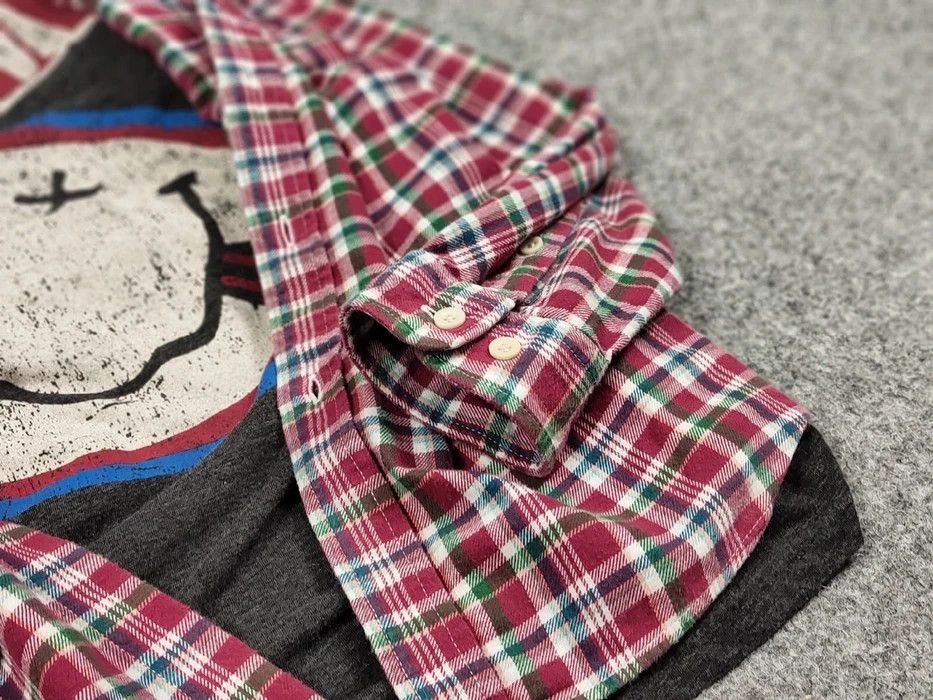 Flannel Vintage Flannel Shirt Checkered Travis Scott Style Hype Size US L / EU 52-54 / 3 - 8 Thumbnail