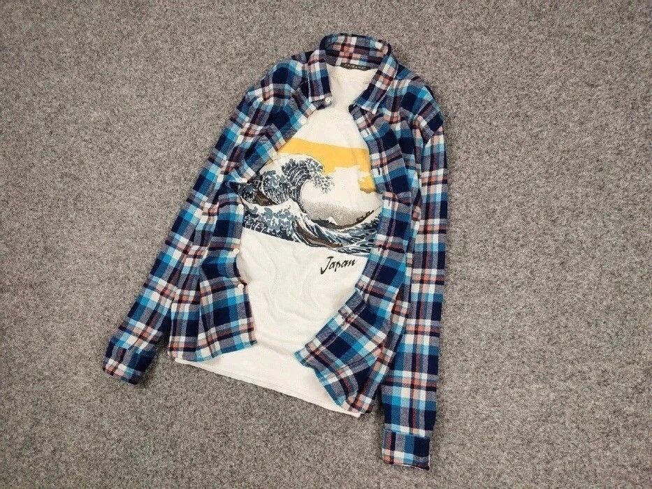 Flannel Vintage Flannel Shirt Checkered Travis Scott Style Hype Size US XL / EU 56 / 4 - 3 Thumbnail