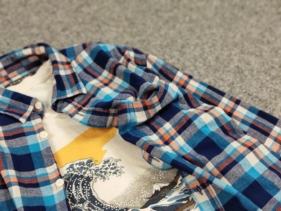 Flannel Vintage Flannel Shirt Checkered Travis Scott Style Hype Size US XL / EU 56 / 4 - 11 Thumbnail