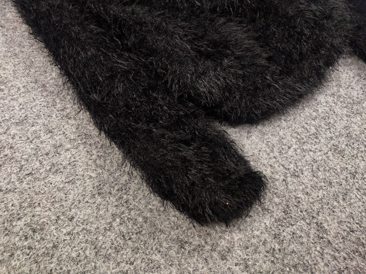 Japanese Brand × Vintage Vintage 90's Japanese Black Mohair Style Fuzzy Sweater Size US S / EU 44-46 / 1 - 6 Thumbnail