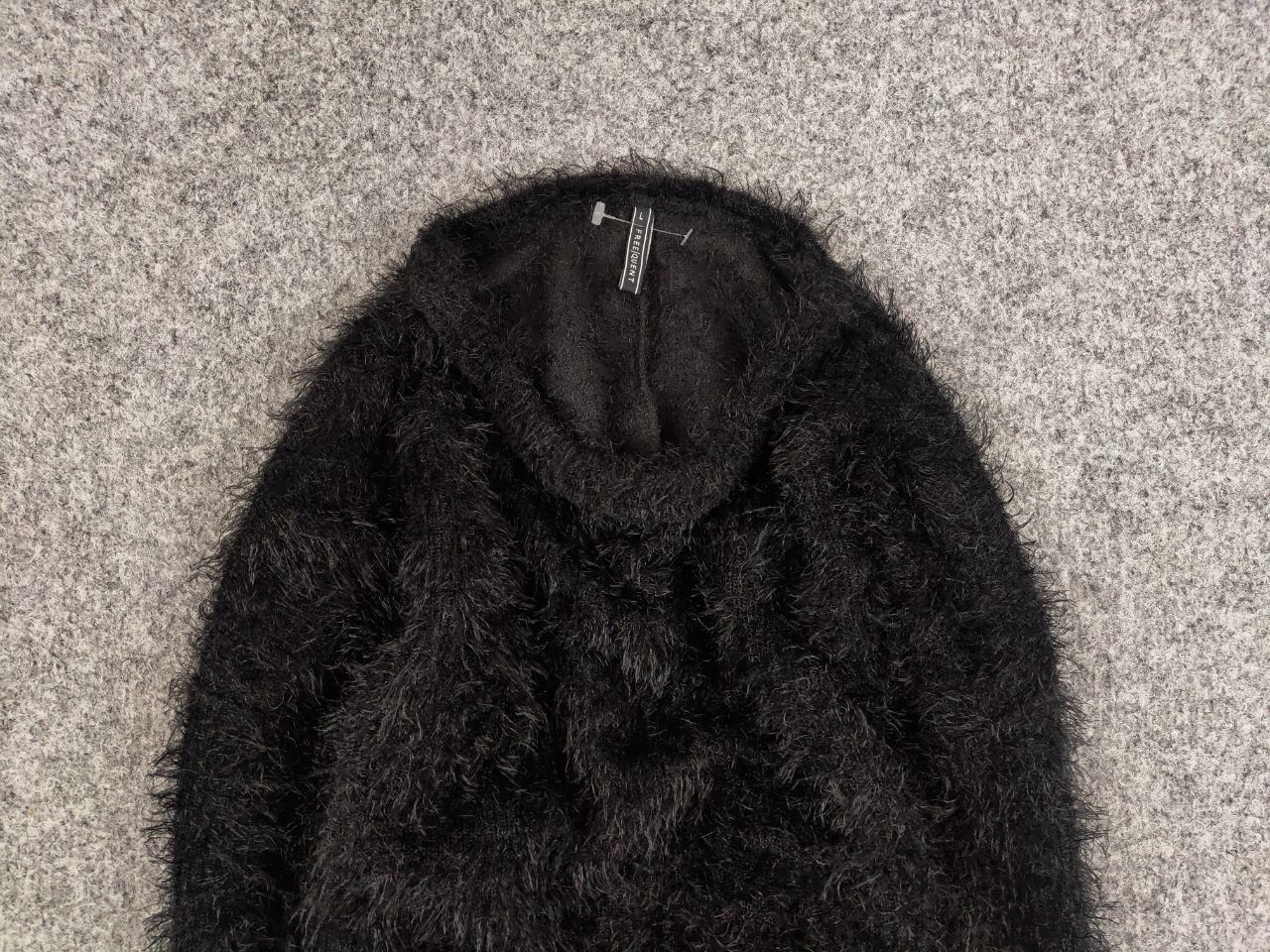 Japanese Brand × Vintage Vintage 90's Japanese Black Mohair Style Fuzzy Sweater Size US S / EU 44-46 / 1 - 8 Thumbnail