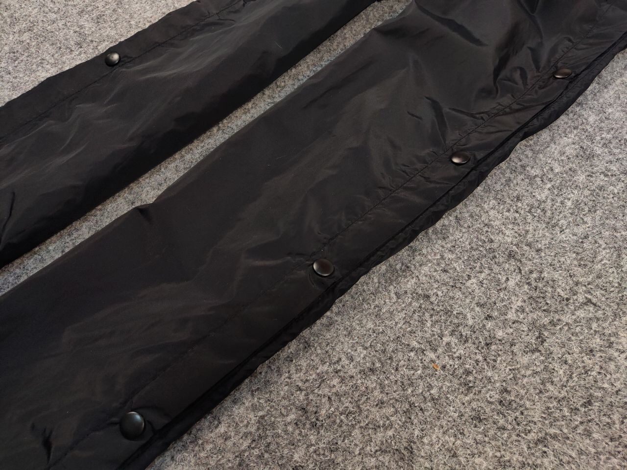 Nike 🔥 Vintage 90s Nike All black Nylon Track Pants buttons Hype Size US 36 / EU 52 - 6 Thumbnail